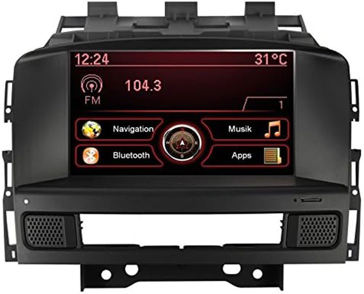 ESX VN709-OP-ASTRA Autoradio mit Navigation für Opel Astra J und Cascada Autoradio (RDS, AM/FM Radio, Animiertes Display, Freisprecheinrichtung, 2 DIN)