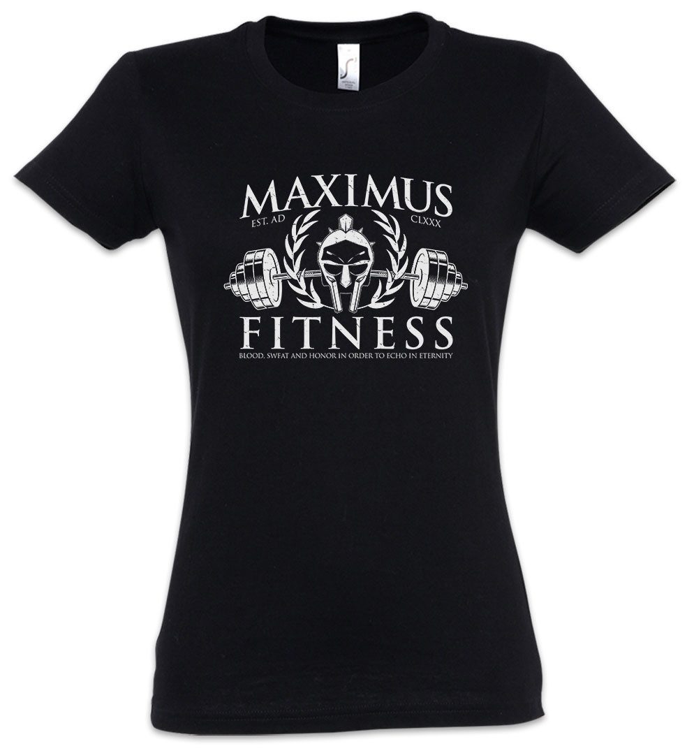 Urban Backwoods Print-Shirt Maximus Fitness Damen T-Shirt Sanguis Spartacus Et Gloria TV Spartakus (1-tlg) Roman Gladiator Rom Serie