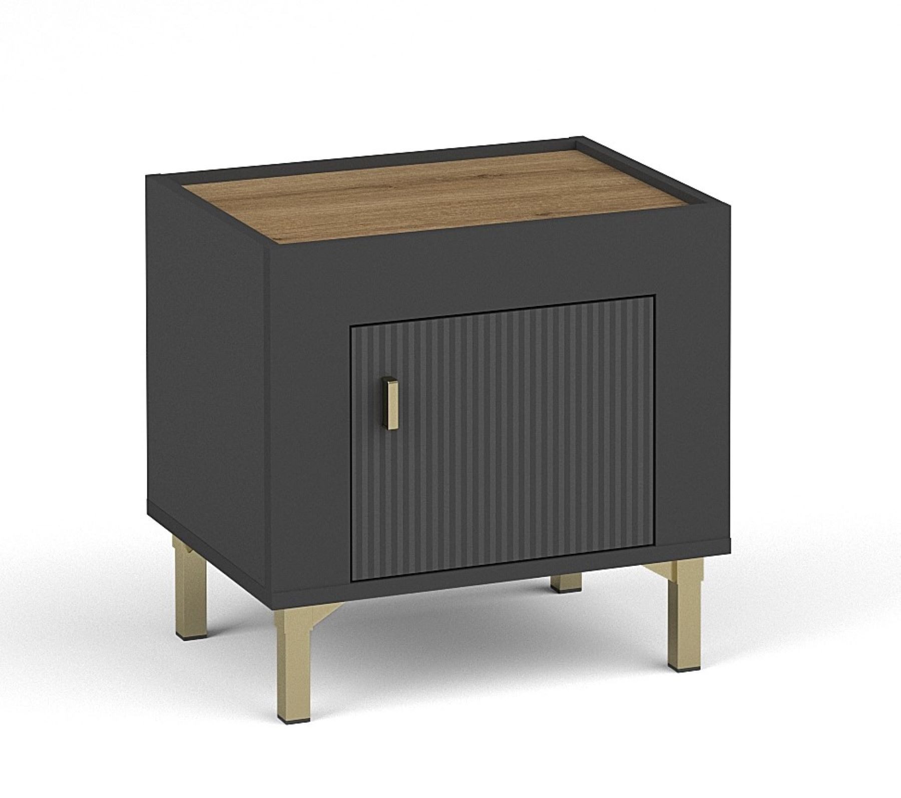 99rooms Schlafzimmer-Set Kossa, (Set (4-St), Komplett Schlafzimmer), Modern Design, mit viel Stauraum, Matratze, Lattenrost und Bettkasten