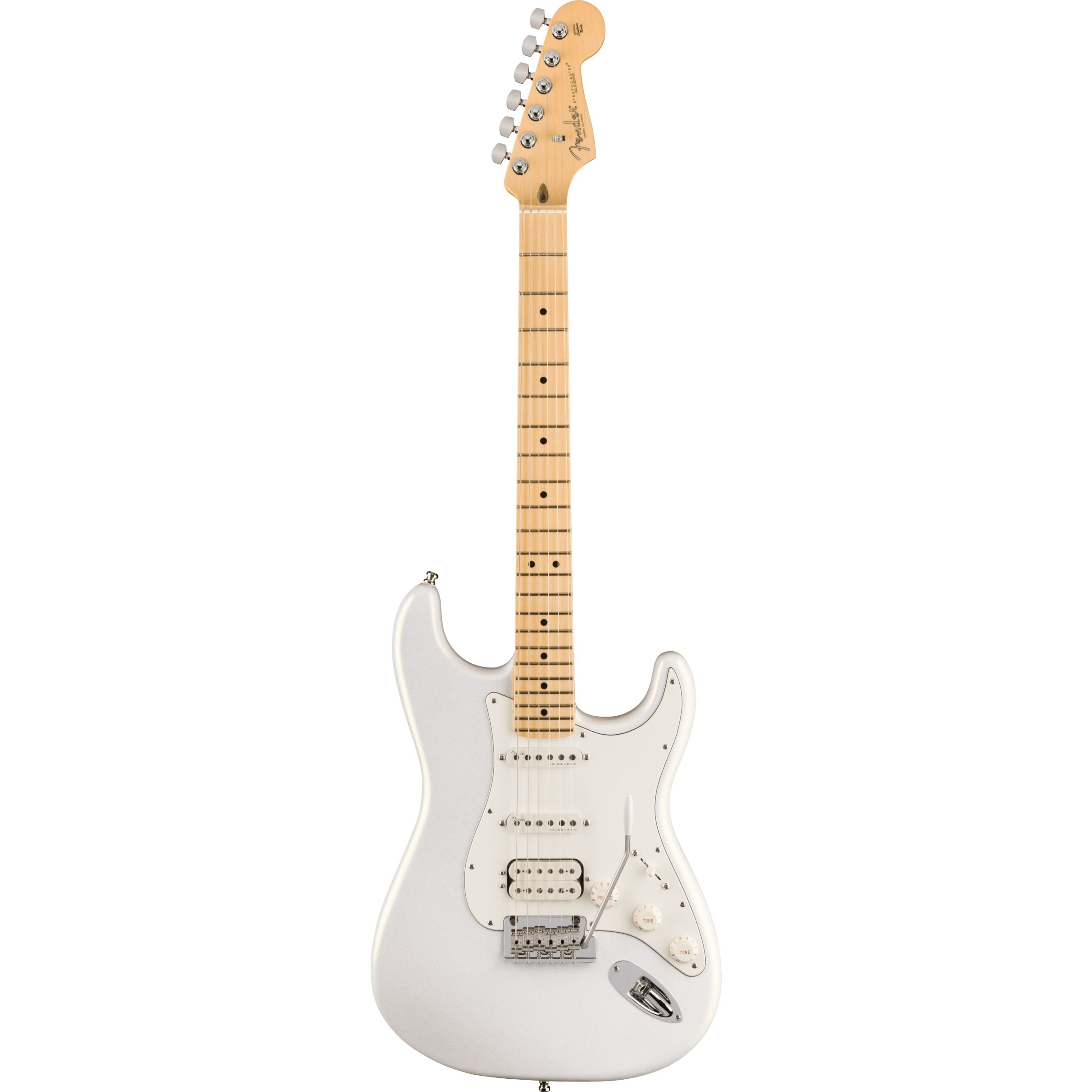 Fender E-Gitarre, Juanes Stratocaster MN Luna White - E-Gitarre