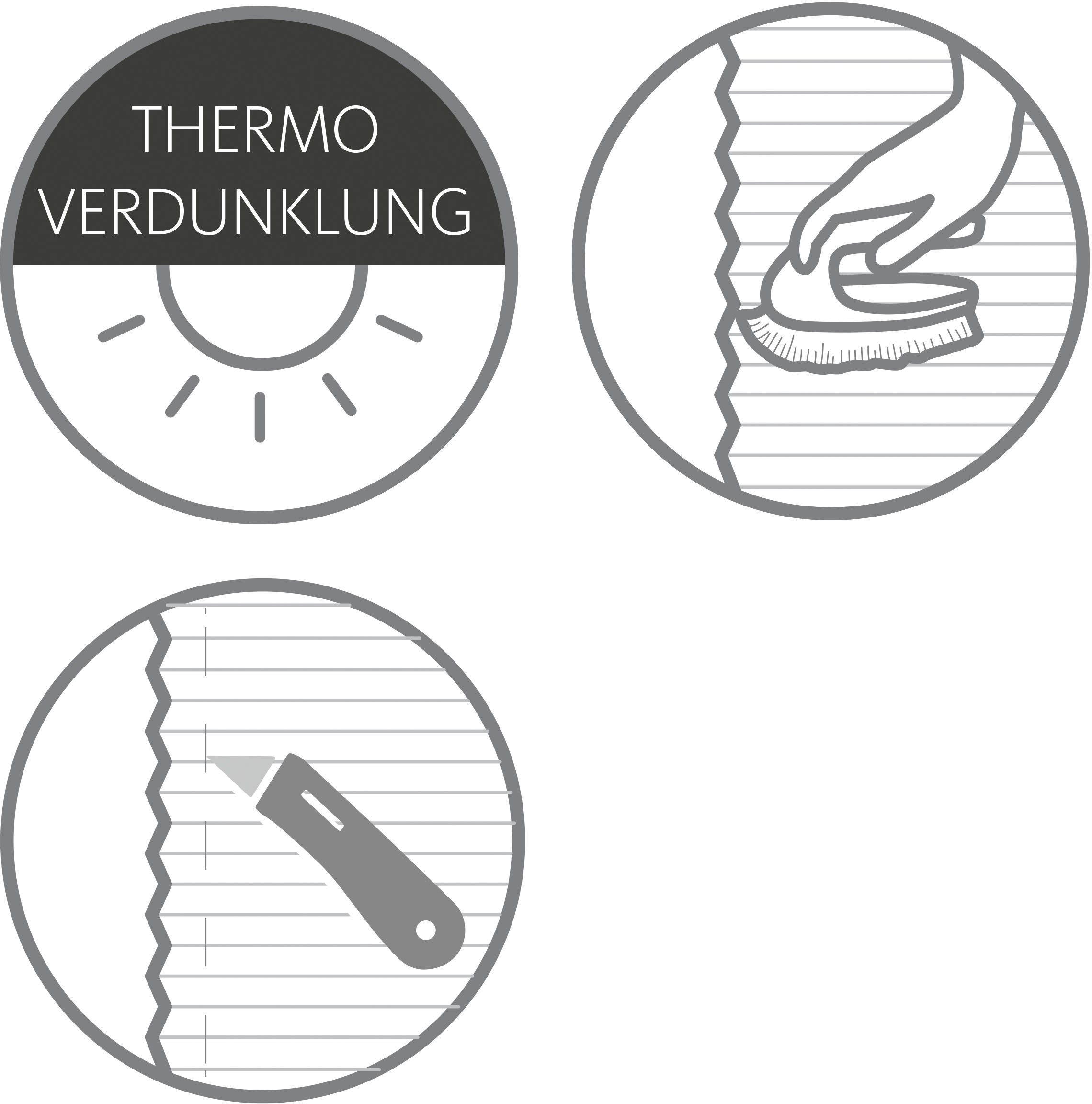 SCHÖNER WOHNEN-Kollektion Plissee Thermo Plissee Ella, verdunkelnd, mit Bohren, verspannt, verschraubt, verschraubt, energiesparend, Thermo Rückseite