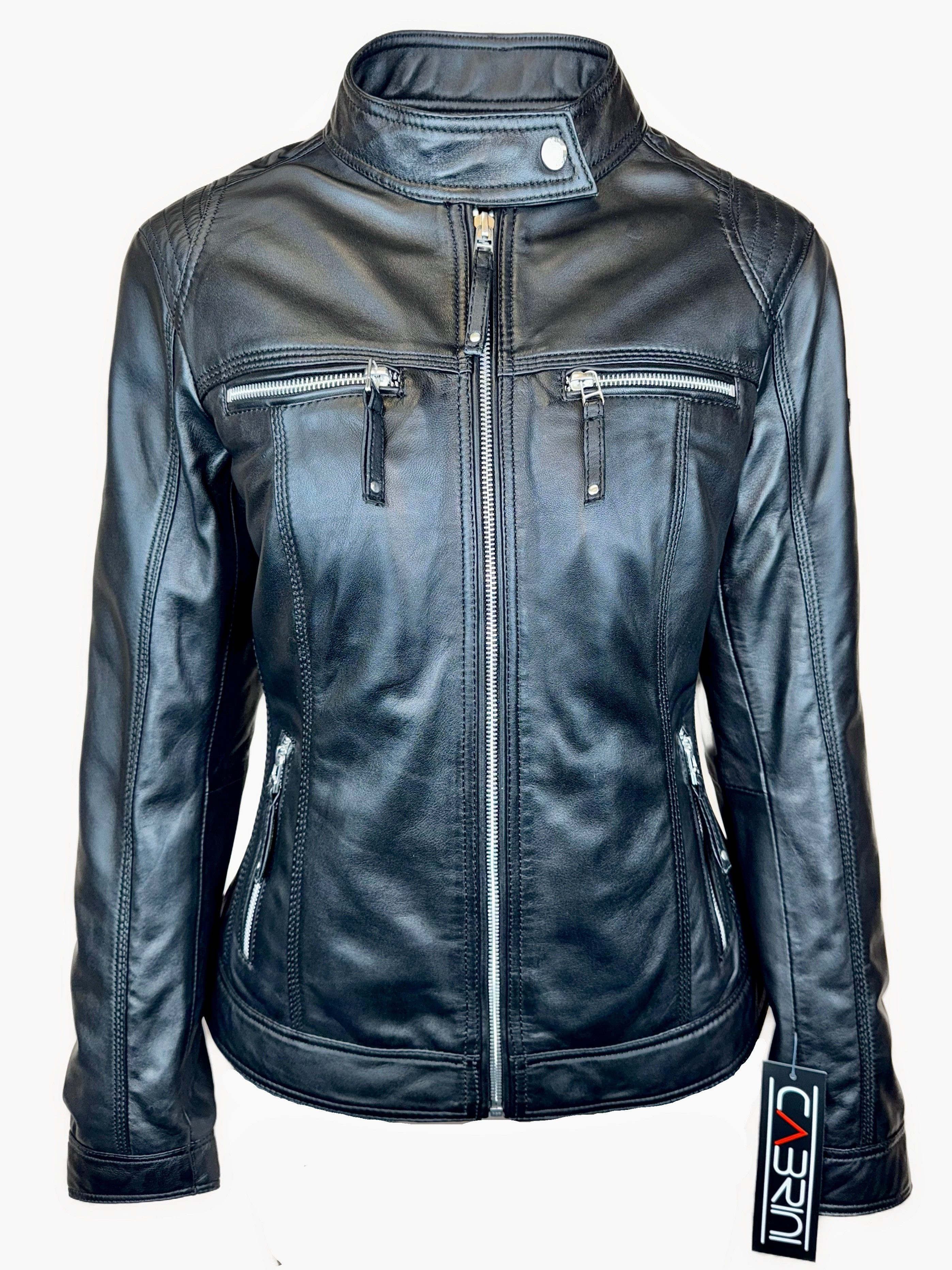 Cabrini Lederjacke aus feinstem Lammnappa Classic günstig online kaufen