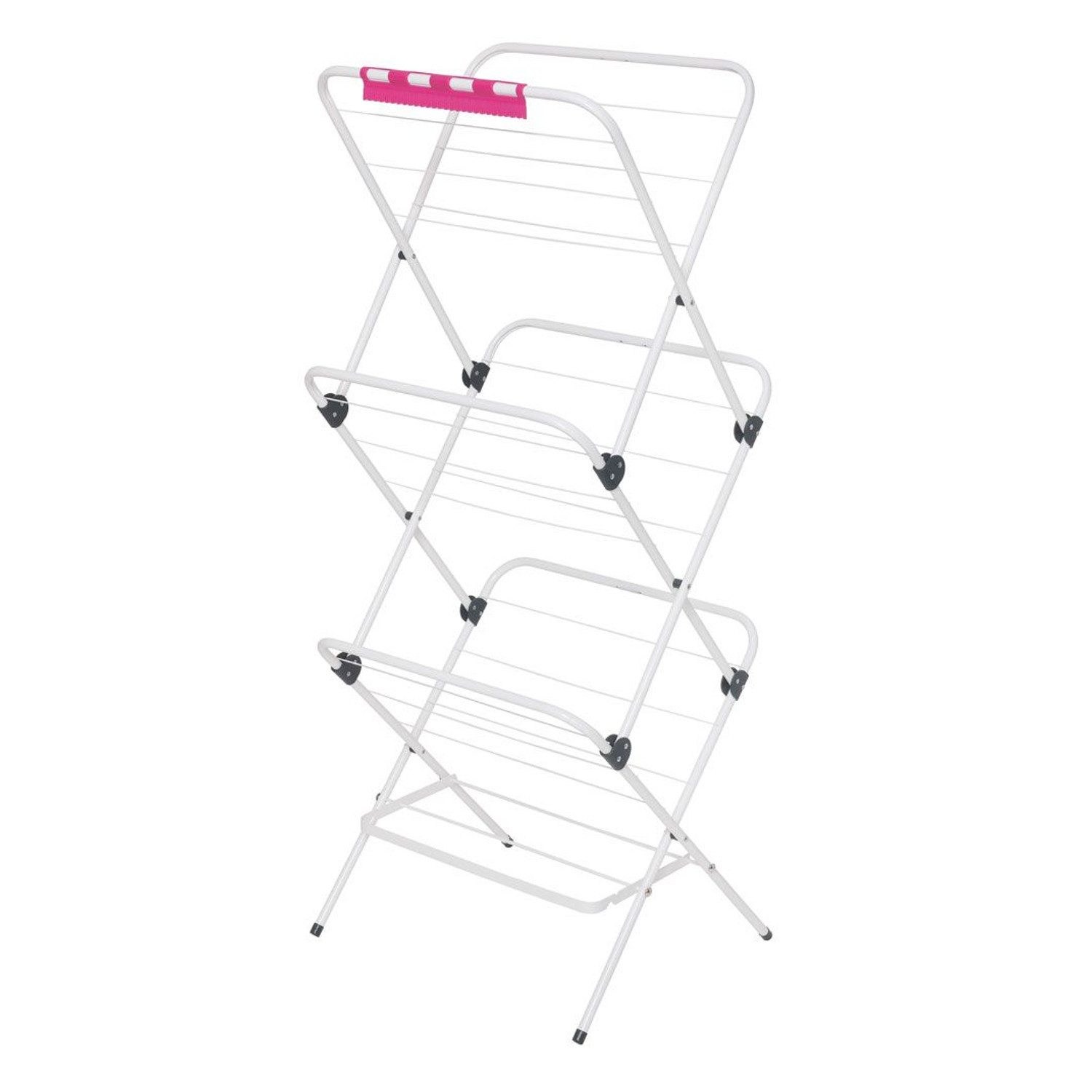 VELKEA Turmwäscheständer V200 Vertikaler Wäschetrockner, stehend, aus Stahl, Faltschloss