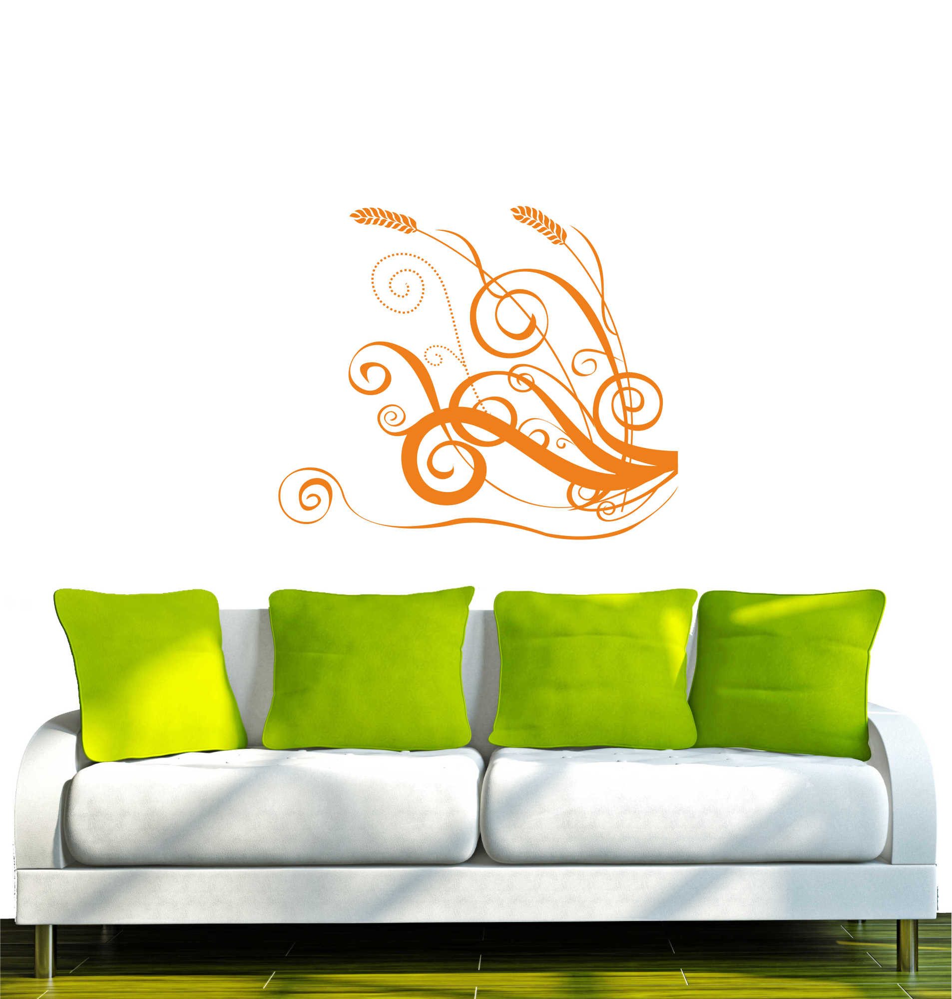 INDIGOS UG Wandtattoo Wandtattoo - Wandaufkleber - w204 Baum Blume Ranke Wandaufkleber