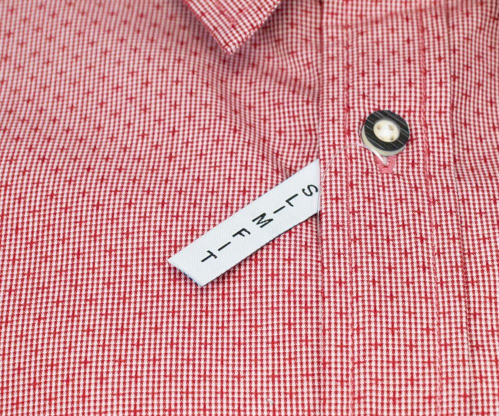 Maddox Trachtenhemd Maddox Herren Slim Fit Trachtenhemd 'Milo' - Rot