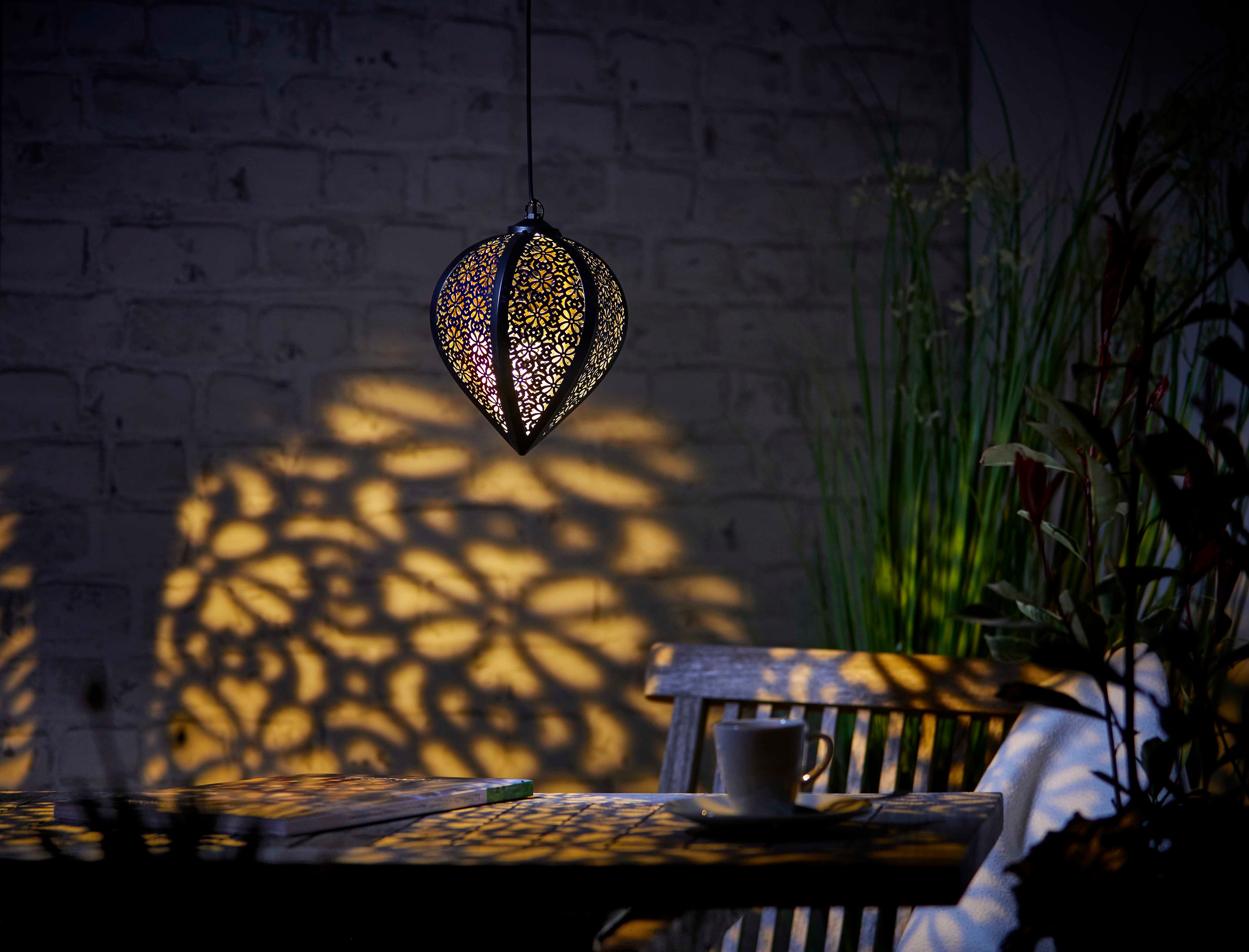 Northpoint LED Gartenleuchte LED Solar Metall Hängeleuchte LED Windlicht De günstig online kaufen