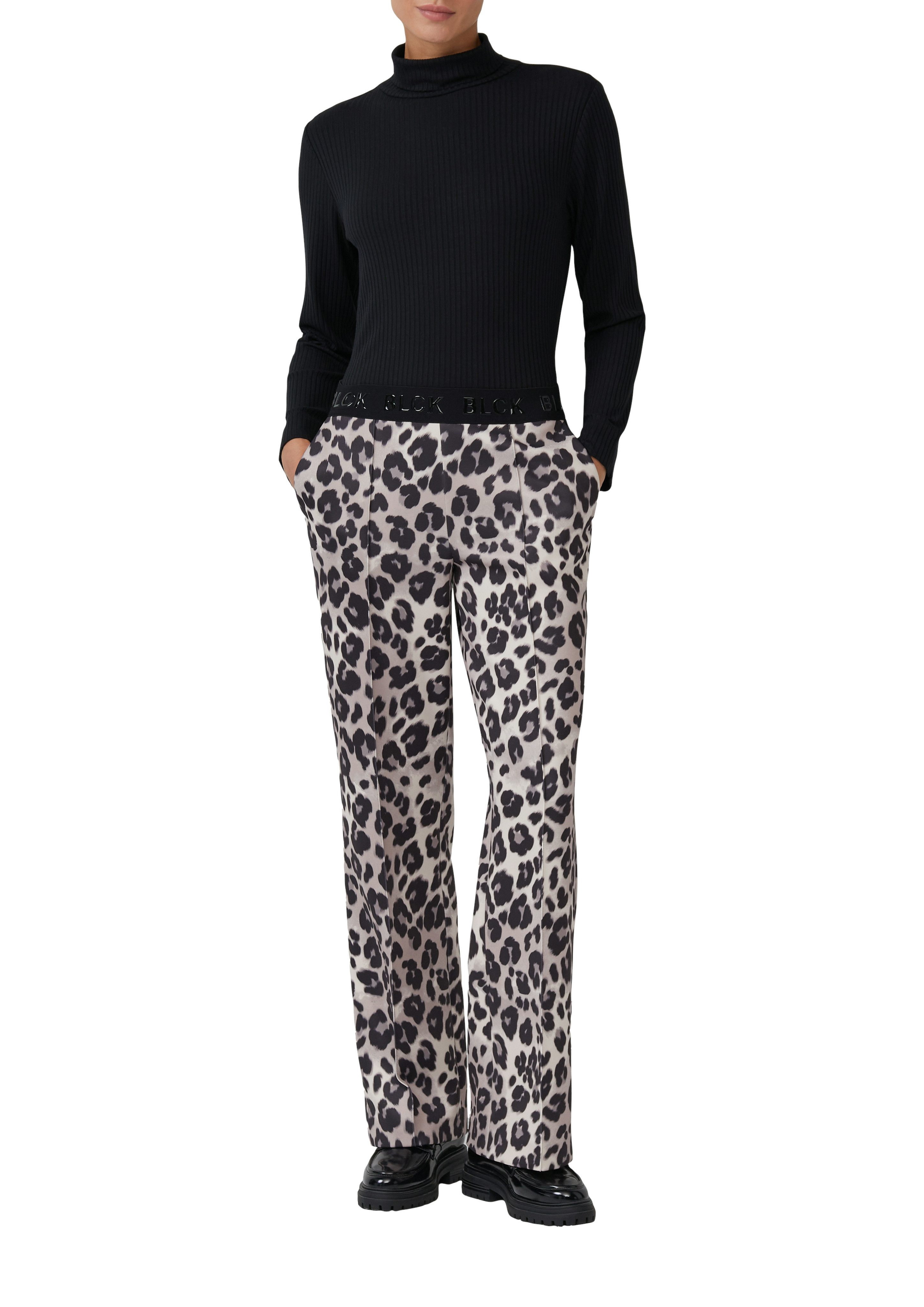 s.Oliver BLACK LABEL Stoffhose mit elastischem Bund günstig online kaufen