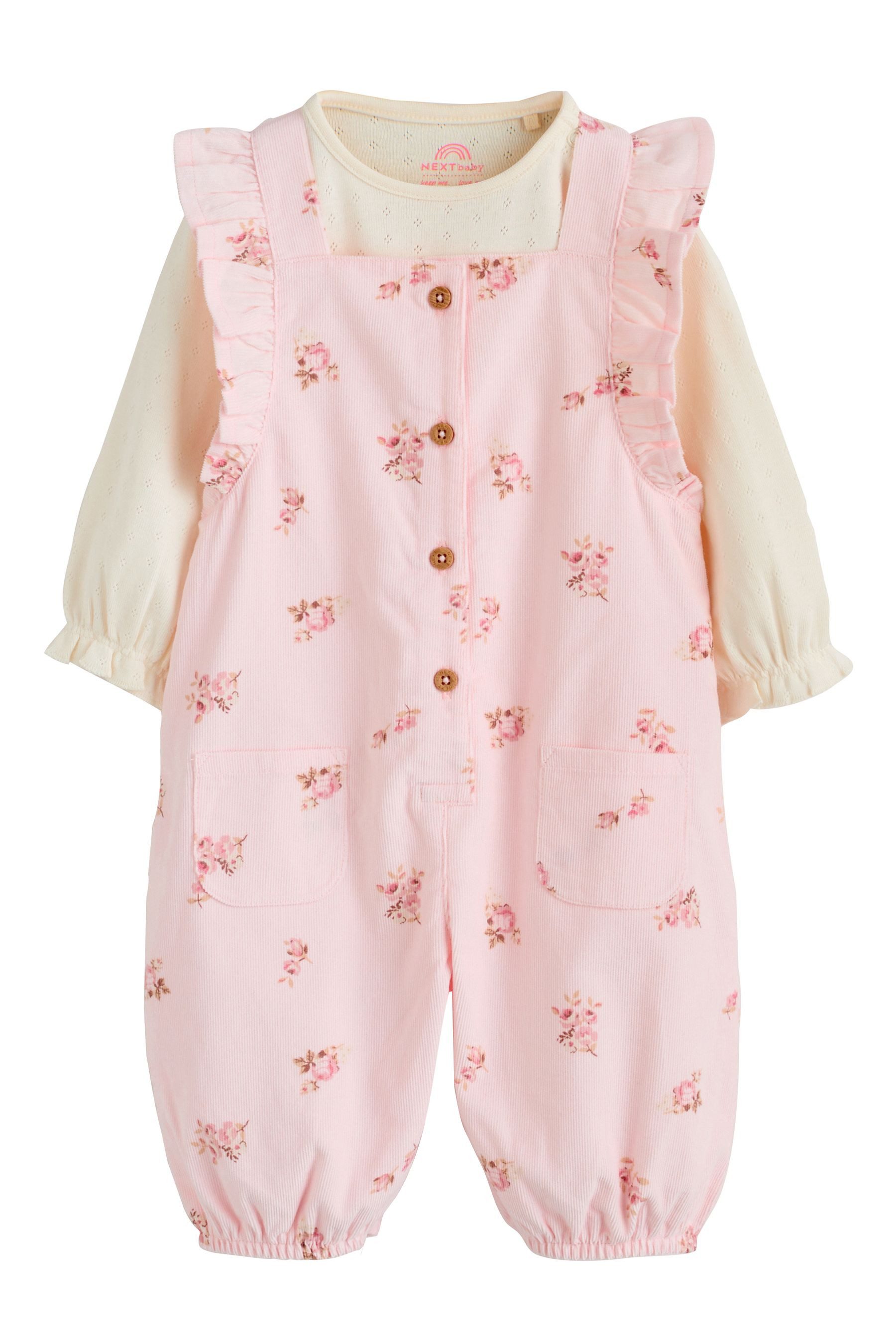 Body & Hose Baby Cord-Latzhose und Bodysuit im 2-teiligen Set