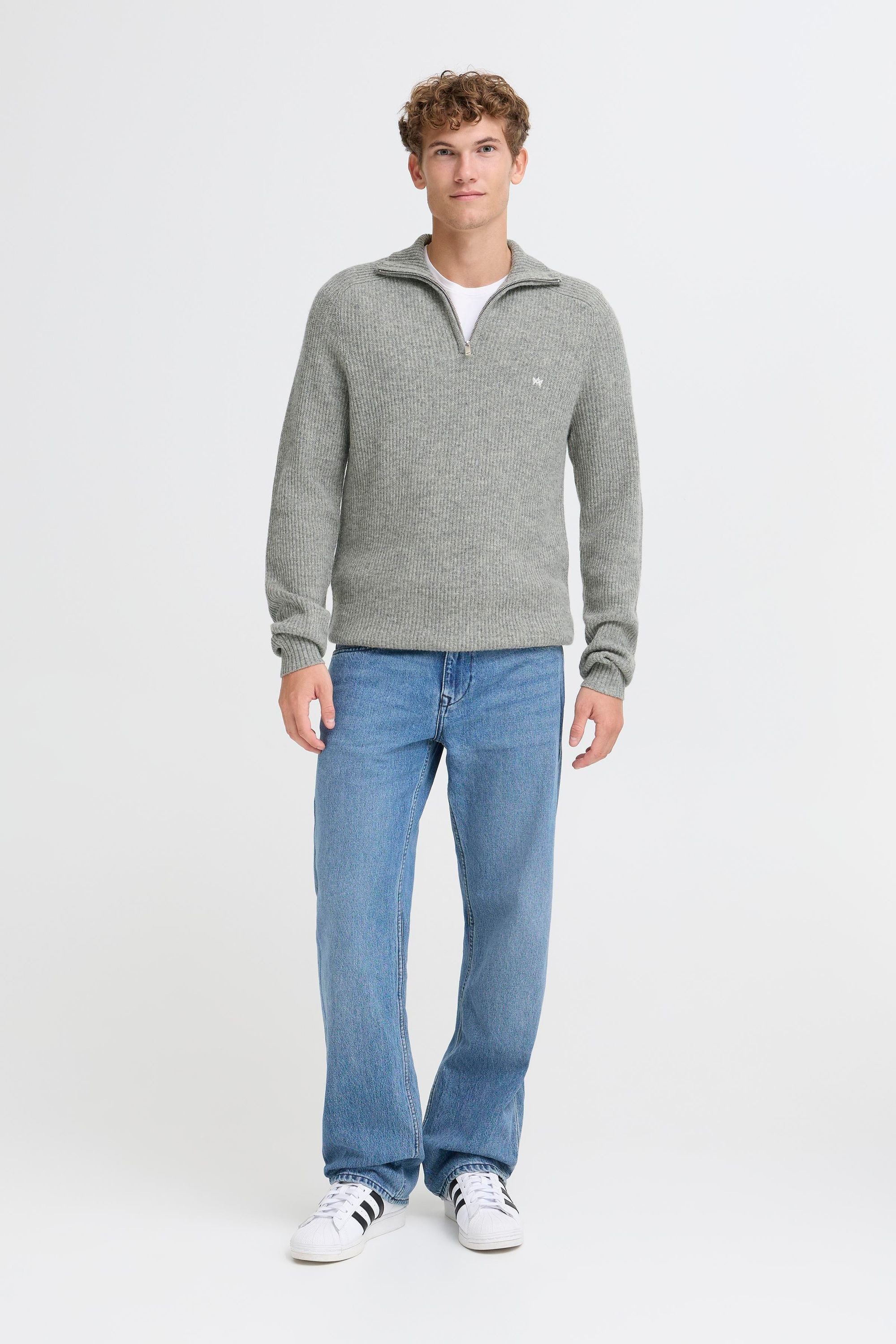 Kronstadt Troyer KSDoors half Zip Modischer Strick-Troyer
