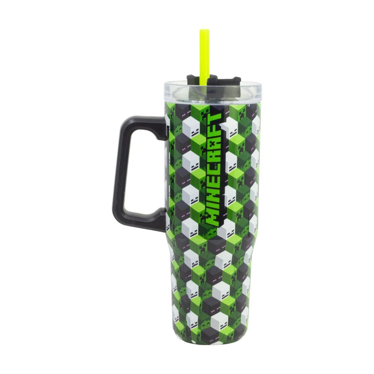 Minecraft Trinkflasche Sipper Mug 920 ml Thermo Trinkbecher mit Griff