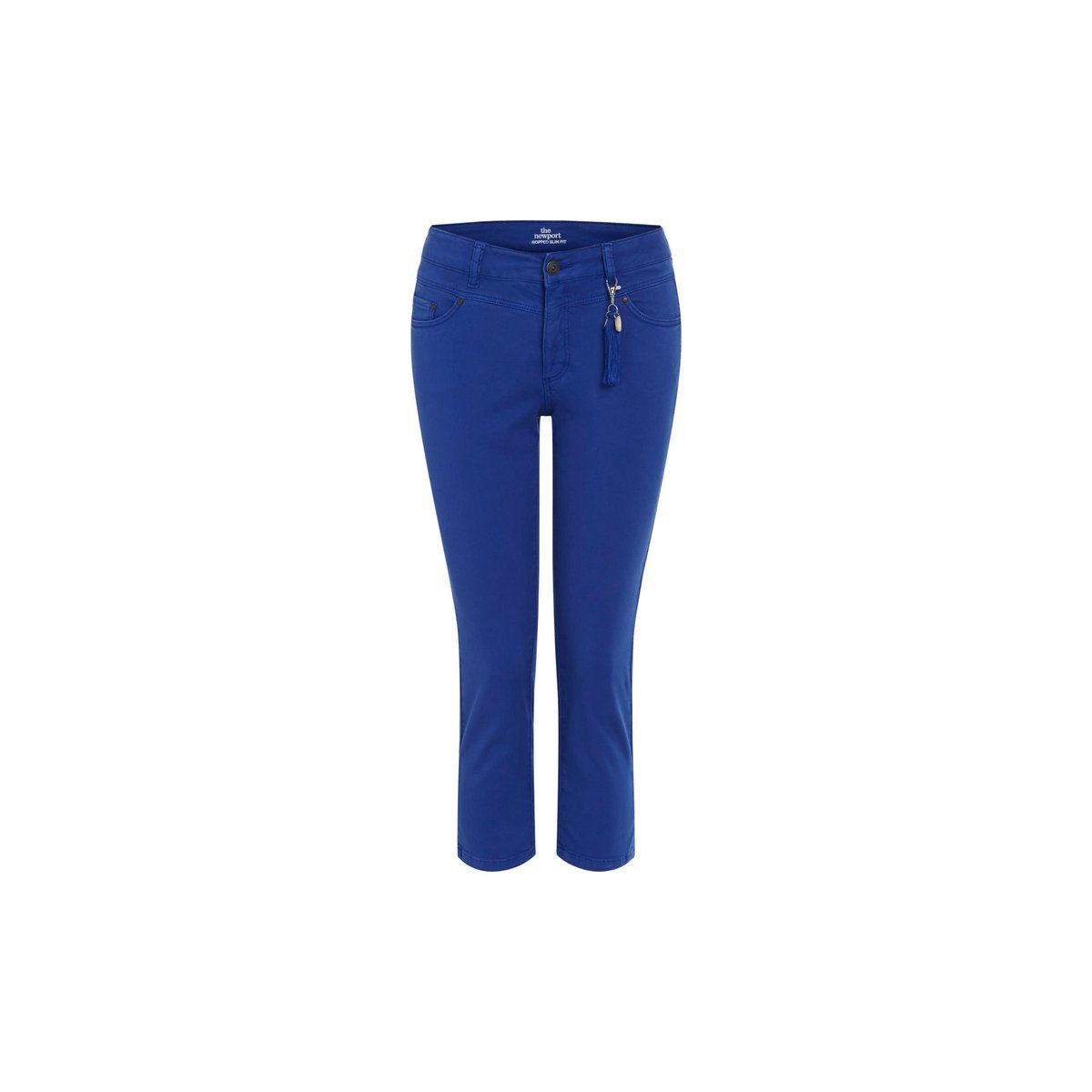 Oui Shorts blau regular (1-tlg) mazarine blue