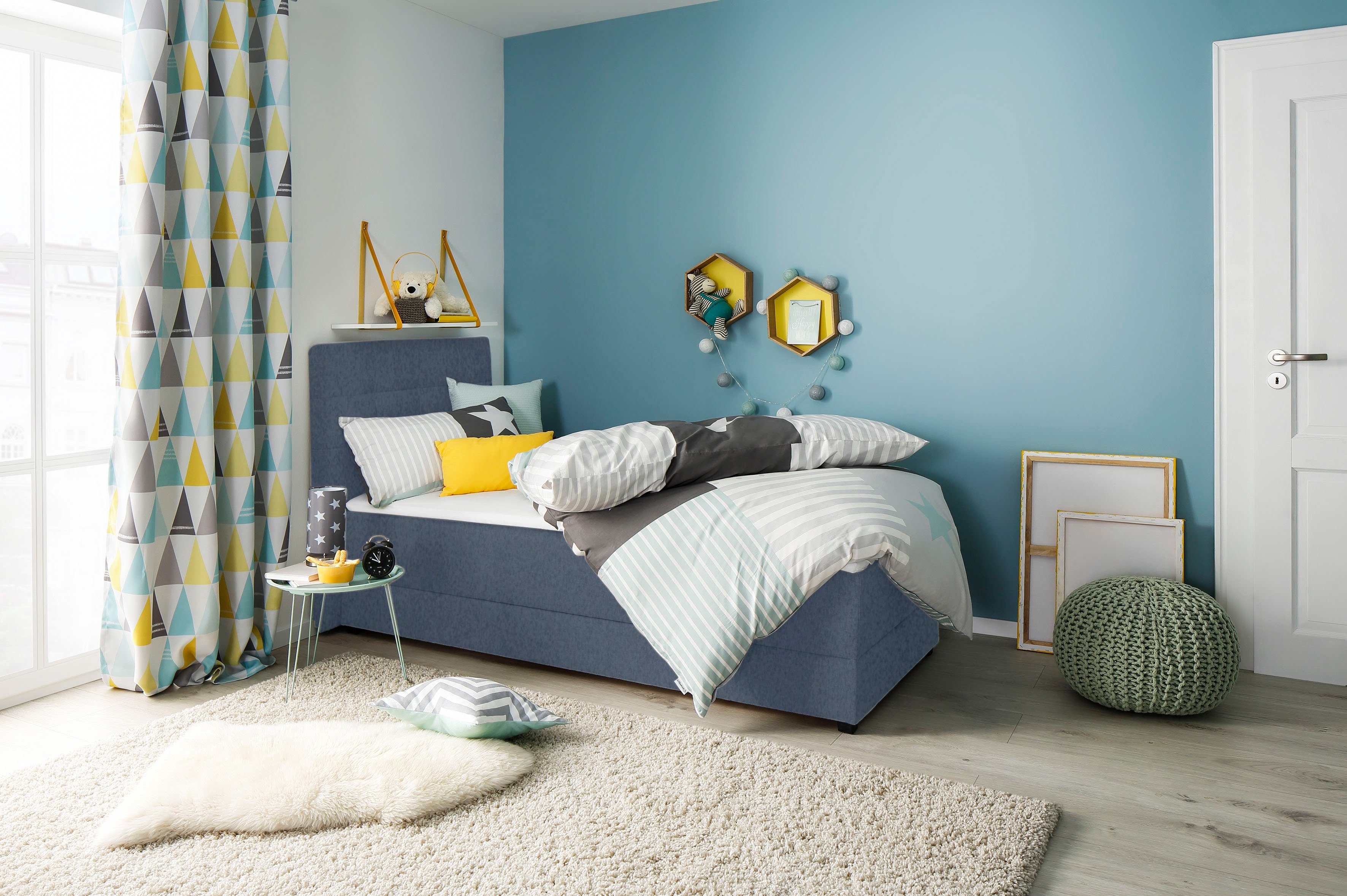 Home affaire Boxbett Mieke, incl. Bettkasten und Topper, Bezug imprägniert, 2 Breiten