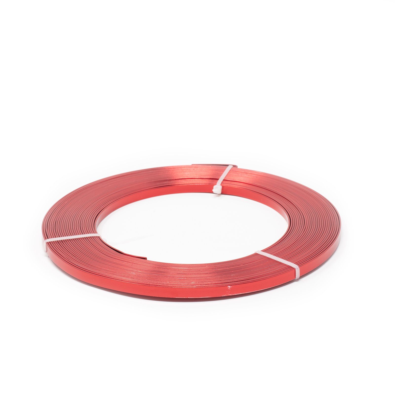 H & R GmbH Draht Aluminium Flachdraht rot - 19 - 5,00 mm 1,00 mm 10 m 130 g