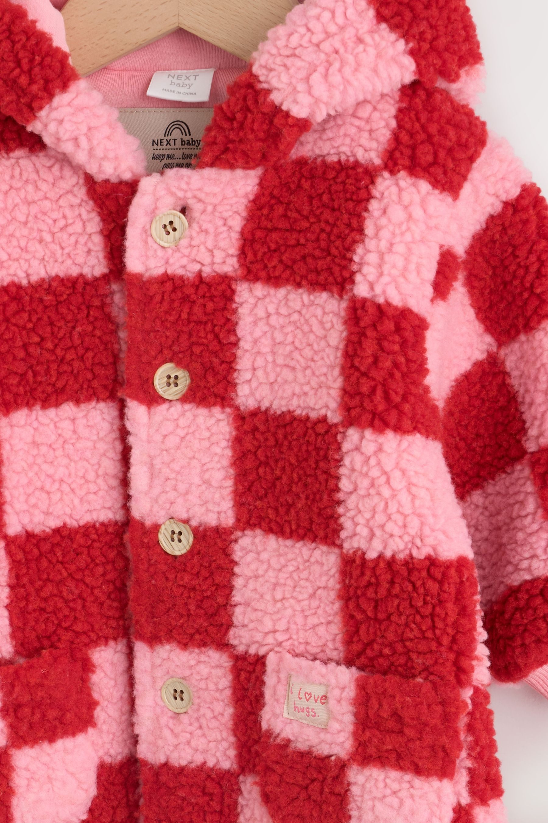 Next Fleeceoverall Baby-Einteiler aus Teddyfell mit Kapuze (1-tlg)