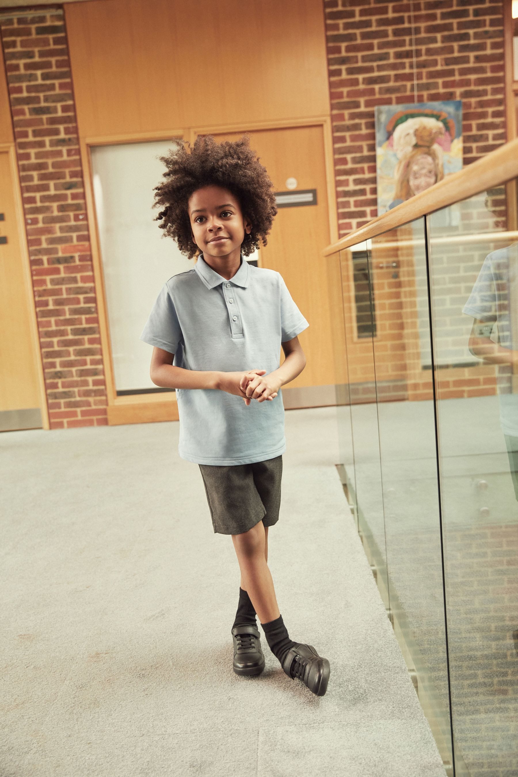 Next Poloshirt Schul-Poloshirts aus Baumwolle im 2er-Pack (2-tlg)