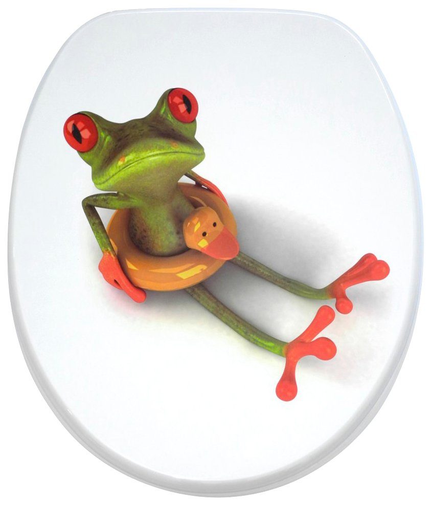 Sanilo Badaccessoire-Set Froggy, Badteppich, WC-Sitz, bestehend tlg., Stöpsel, aus Komplett-Set, WC-Bürste Seifenspender, 6