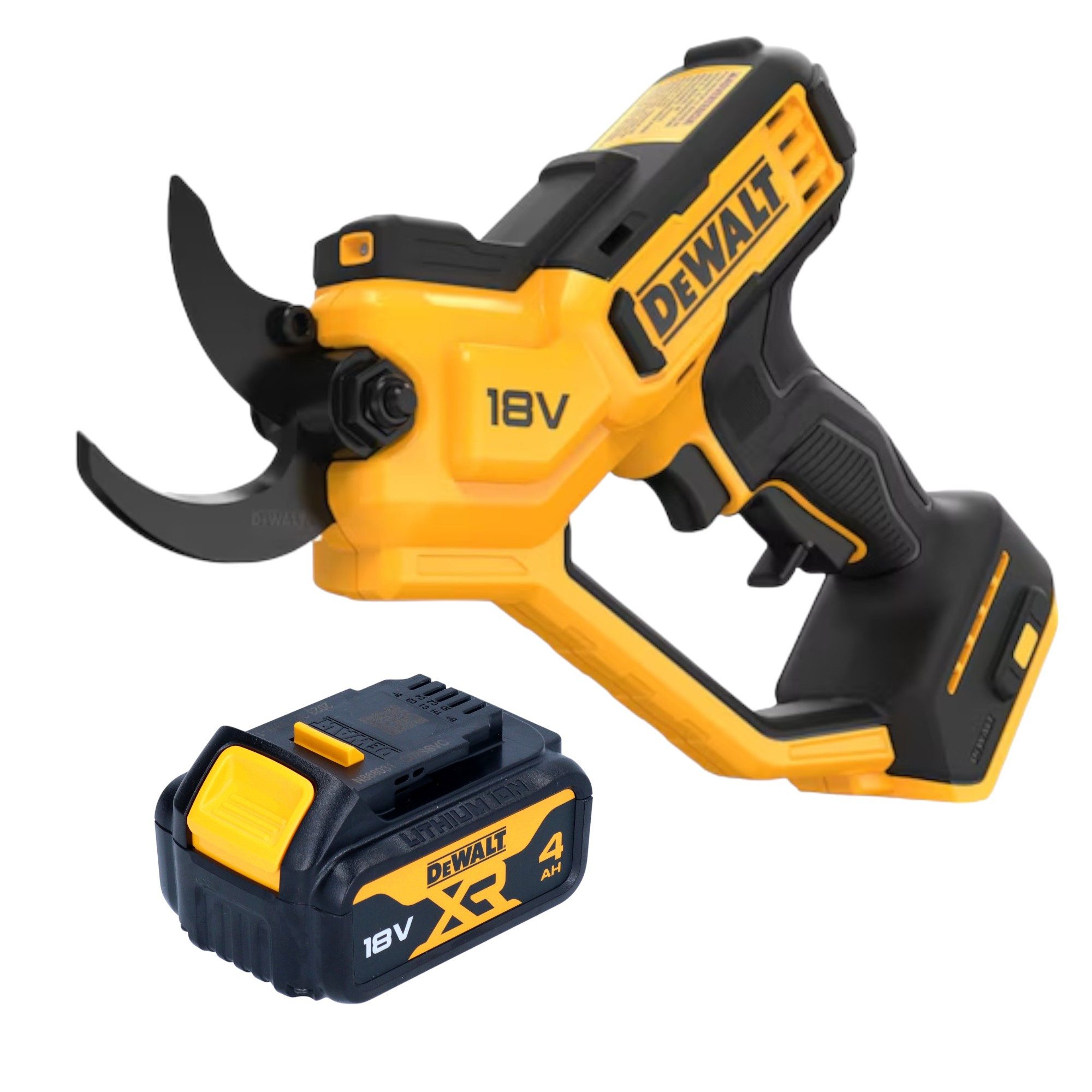 DeWalt Akku-Astschere DCMPP 568 N 18 V 38 mm + 1x Akku 4,0 Ah - ohne Ladegerät