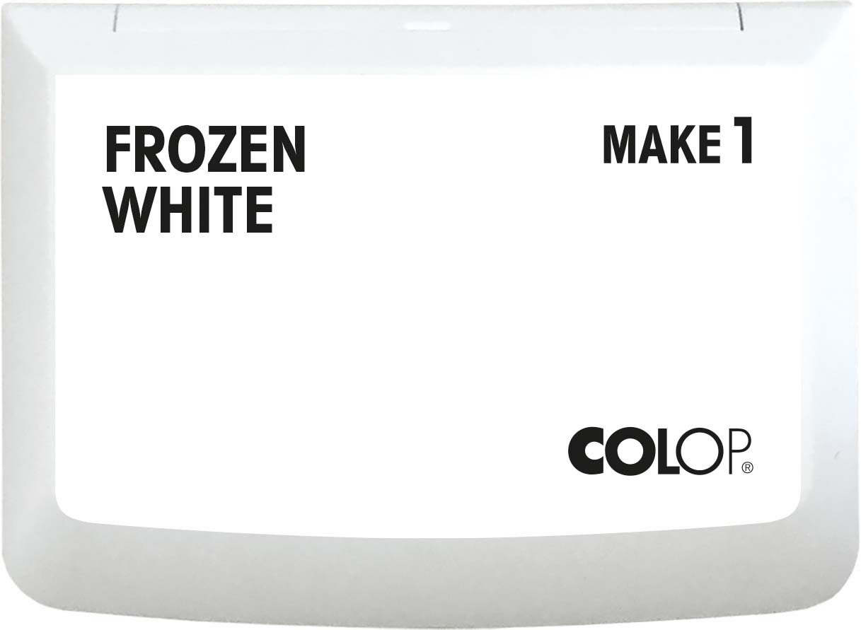 COLOP COLOP 163988 COLOP Stempelkissen MAKE 1, 90 x 50 mm, frozen white Stempelkissen