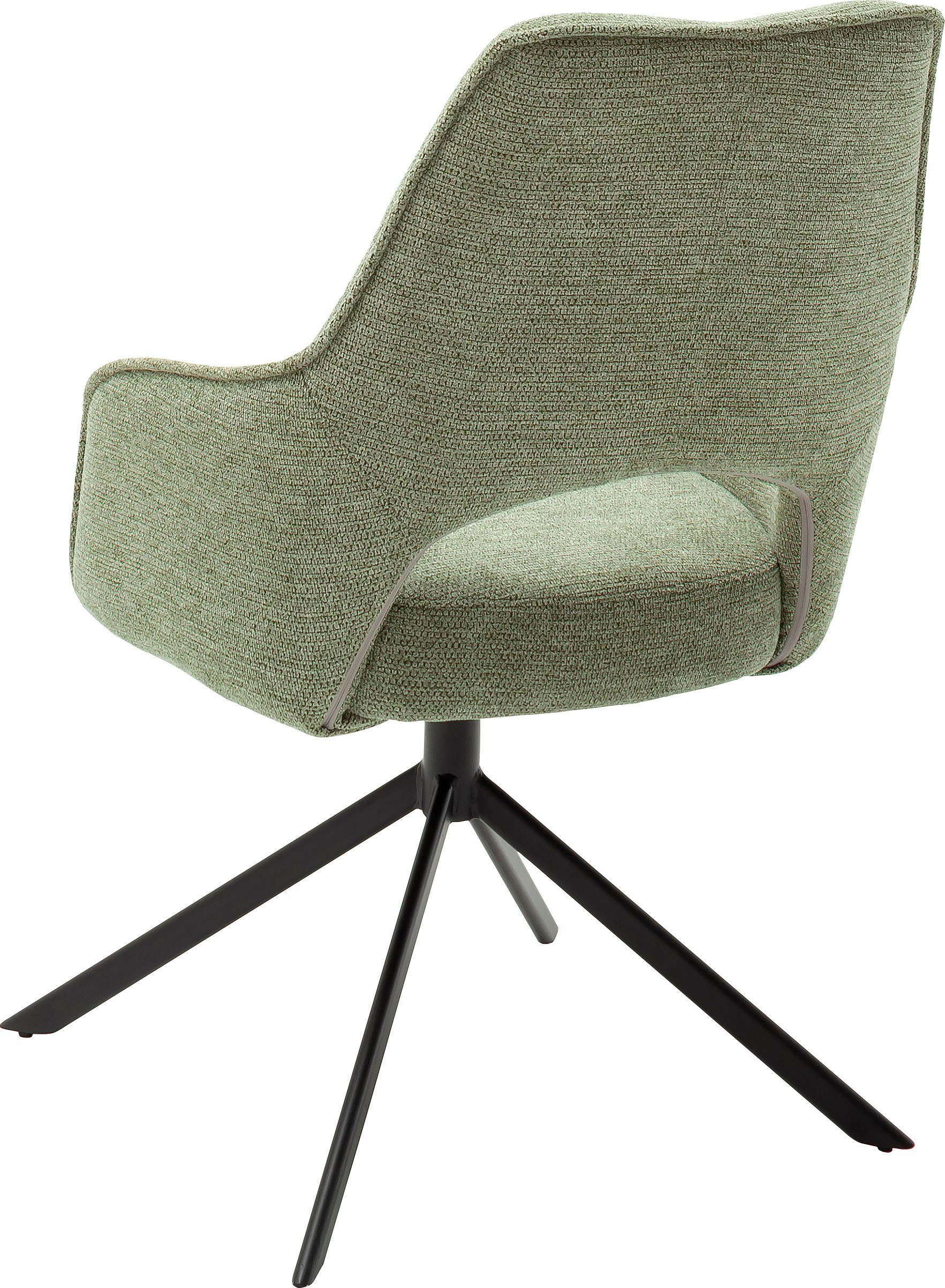 Bangor furniture 120 (2 mit 180° MCA Olive Kg | Olive drehbar St), Nivellierung, bis Stoffbezug, Armlehnstuhl Stuhl belastbar