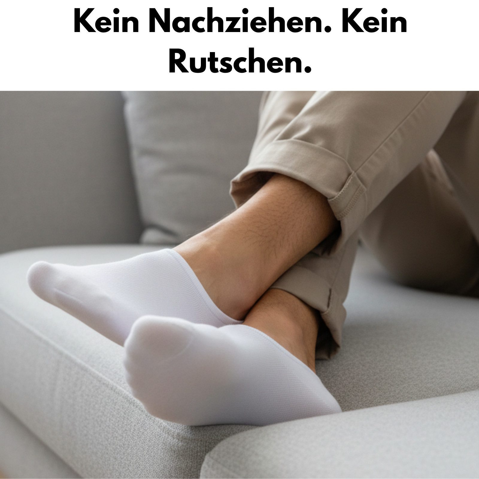 sockenkauf24 Füßlinge 10 Paar Premium Füßlinge Sneaker Socken Damen Herren Baumwolle (10-Paar) invisible Socks ohne Naht mit Silikonpad gegen Verrutschen - 70106T