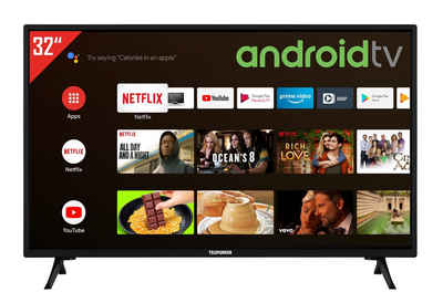 Telefunken XH32AJ600 LCD-LED Fernseher (80 cm/32 Zoll, HD-ready, Android TV, HDR, Triple-Tuner, Bluetooth)