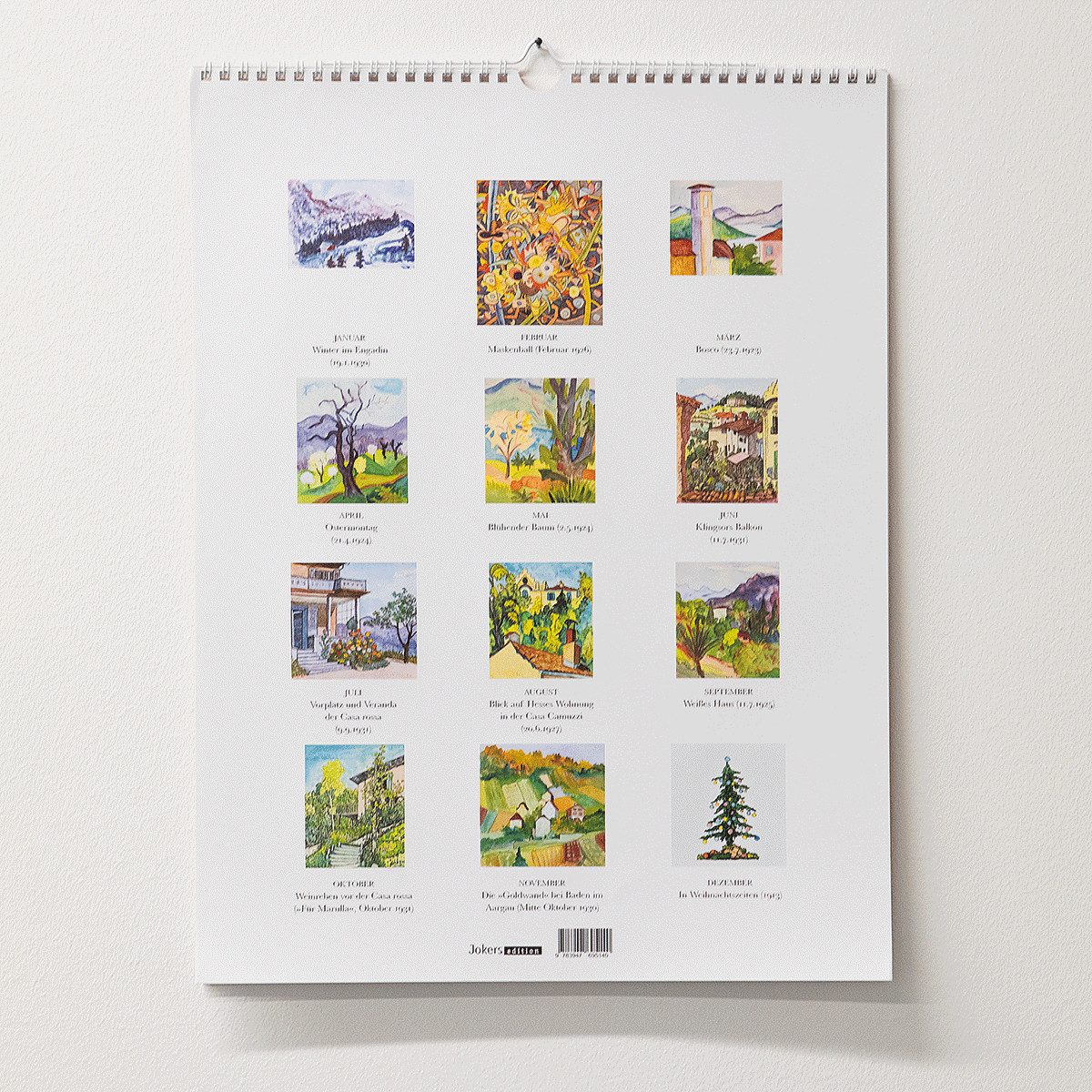 Suhrkamp Verlag Wandkalender Wandkalender 2025 »Hermann Hesse«.