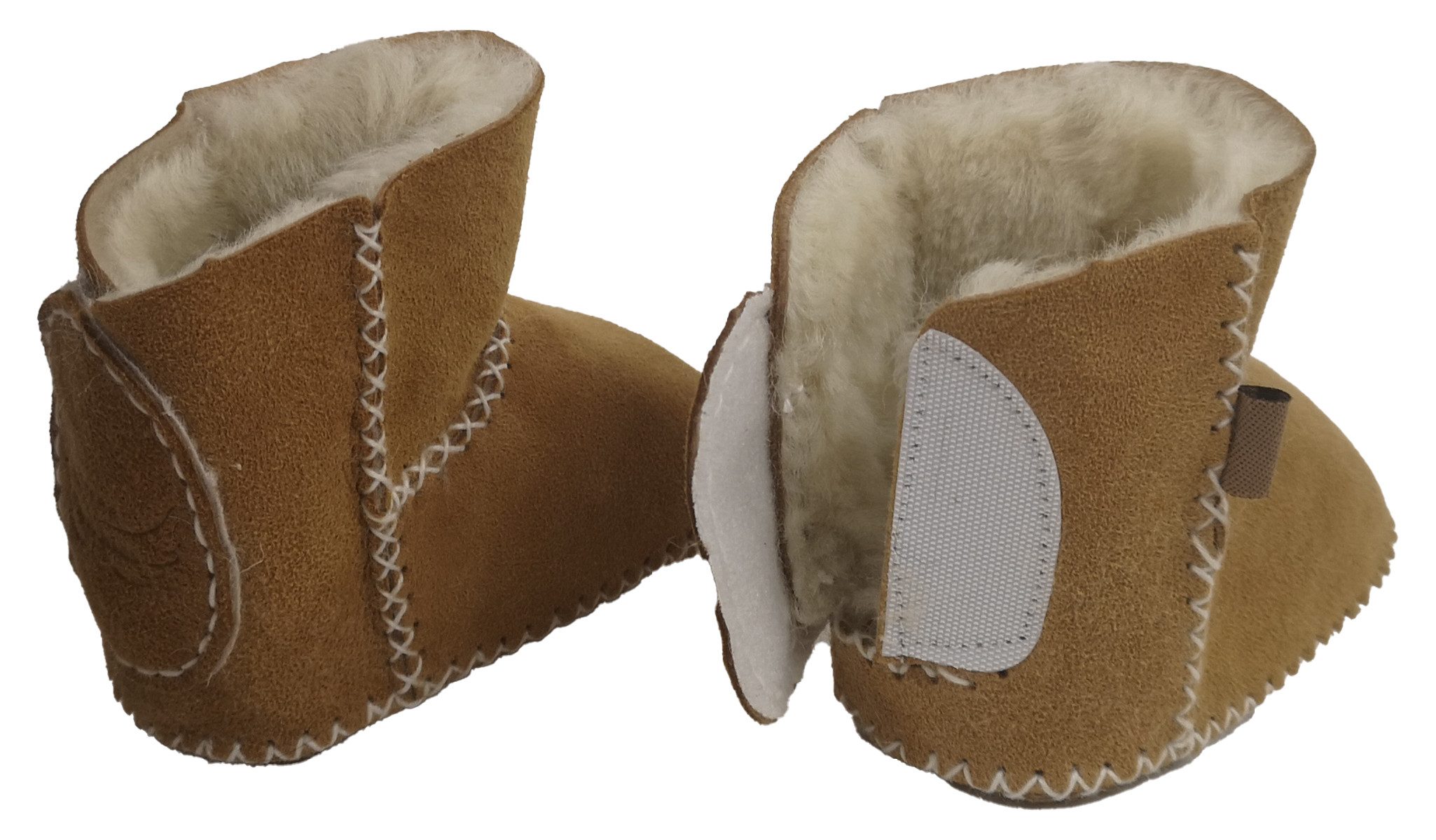 Reissner Lammfelle Baby Booties Modell PARIS aus Merino Lammfell mit Fersenverschluss Babystiefel – Bild 3 von 5