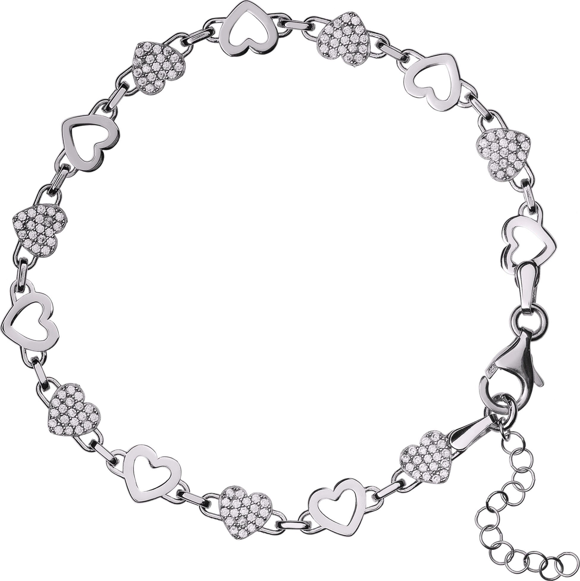 SilberDream Silberarmband SilberDream Damen Armband Zirkonia-Herzen günstig online kaufen