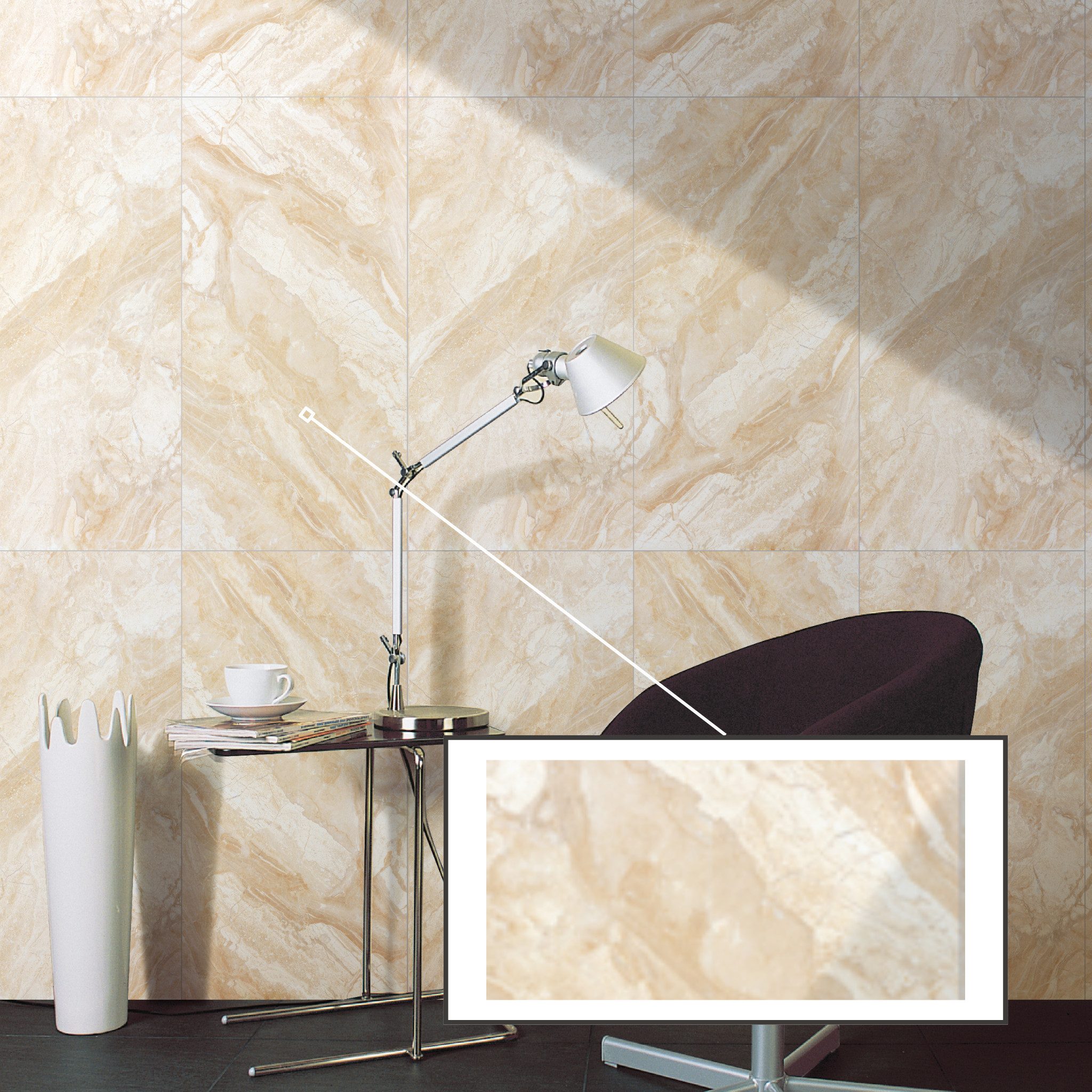 STM Company Wandpaneel Selbstklebende Marmor-Optik PVC Wandpaneele, Feuchtigkeitsbeständig, (8-tlg. Set 1,44 m) Für Küche, Badezimmer & Wohnbereich