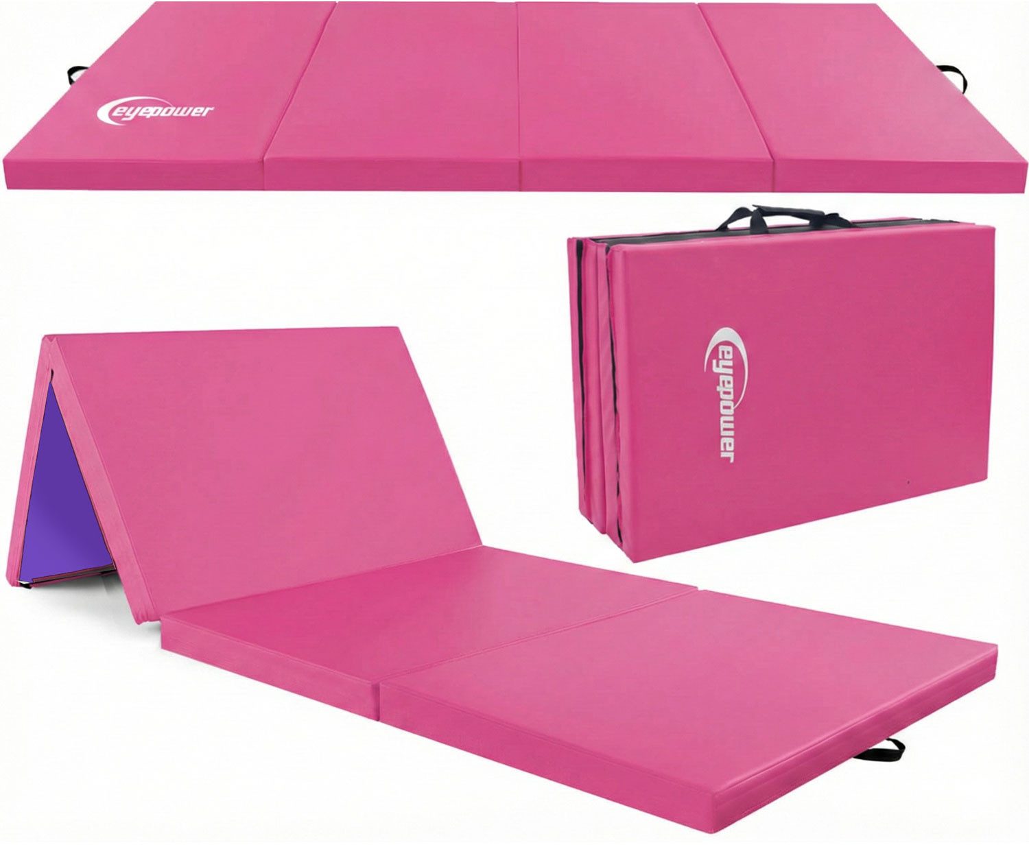 Weichbodenmatte 180 x 60 x 5 cm - XL Turnmatte für Zuhause - Faltbare Gymnastikmatte