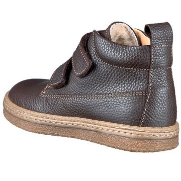 Ocra Ocra Sneaker 402 Winter Schuhe für Kinder innen mit Lammfell Braun Schnürstiefelette