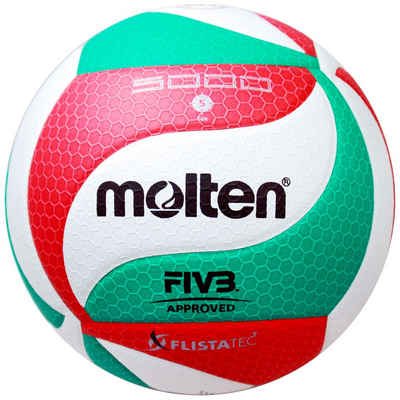 Molten Volleyball Volleyball V5M5000, Wabenstruktur für erhöhte Griffigkeit und sicheres präzises Zuspiel