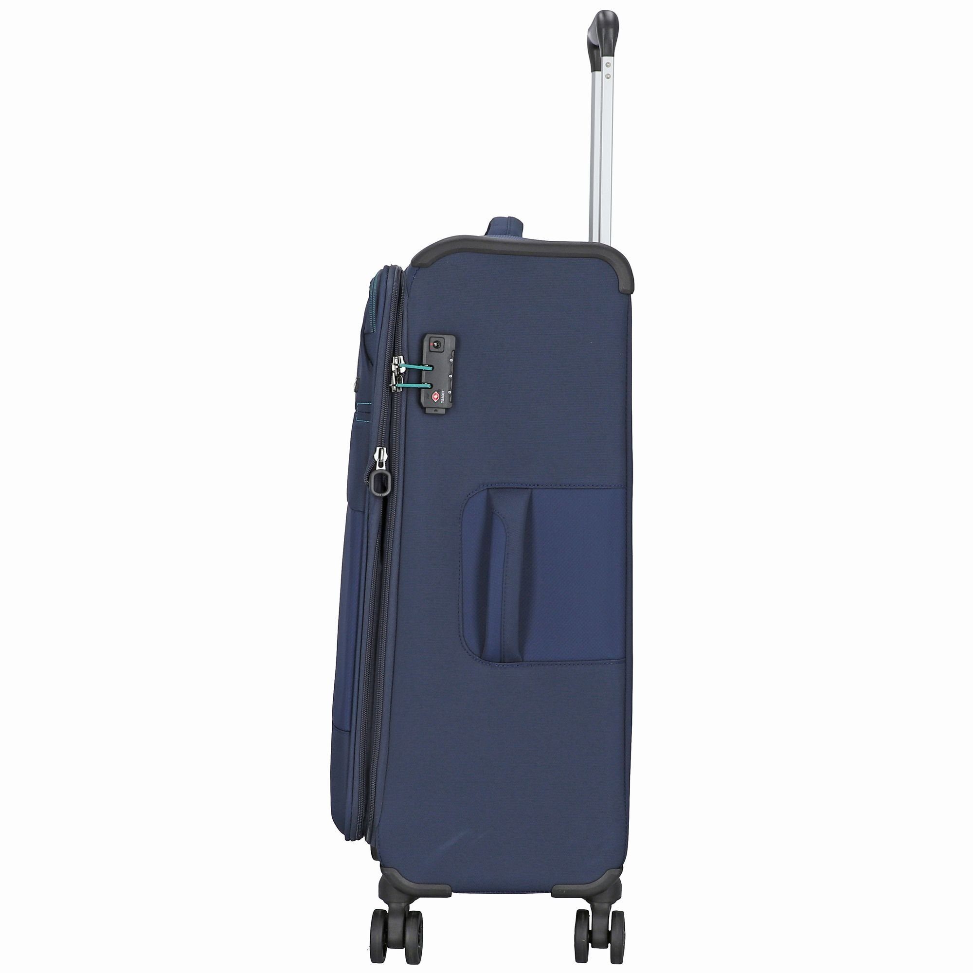 D&N Trolleyset Travel Line 9004, 4 Rollen, (3-teilig, 3 tlg), Nylon