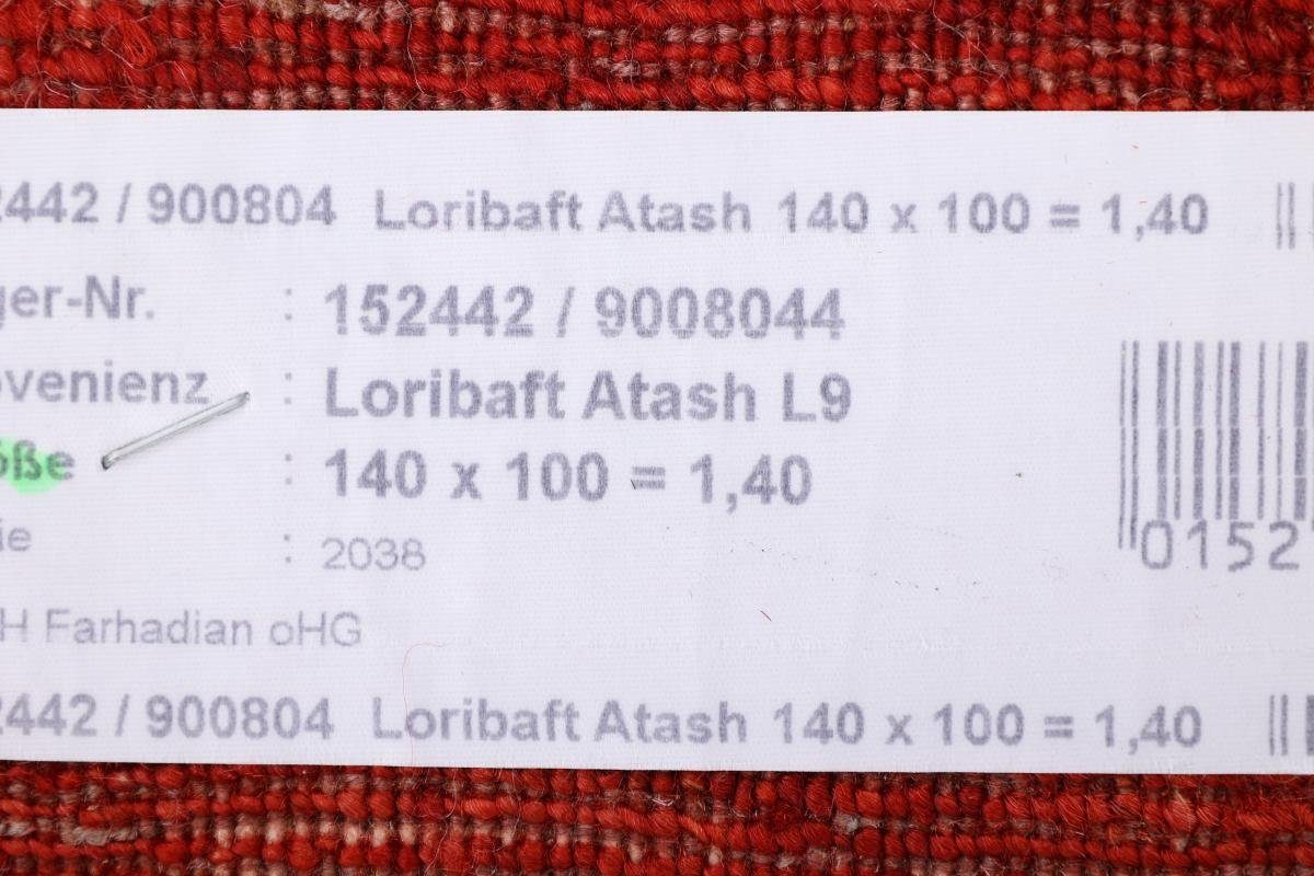 Handgeknüpfter 101x141 rechteckig, 12 Orientteppich mm Nain Gabbeh Loribaft Perser Trading, Moderner, Nowbaft Höhe: