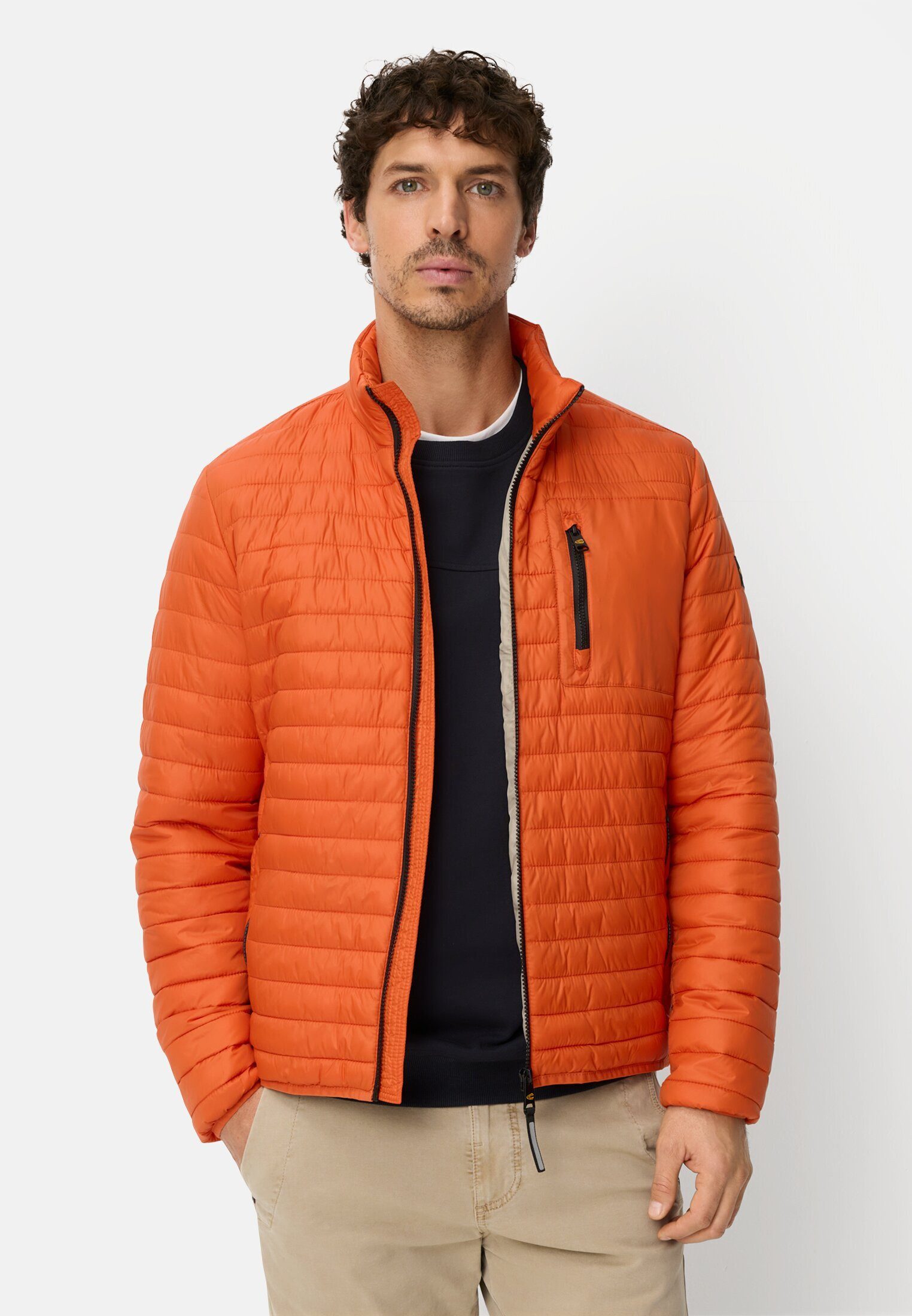 camel active Blouson Blouson mit Stehkragen Langarm Markenlogo