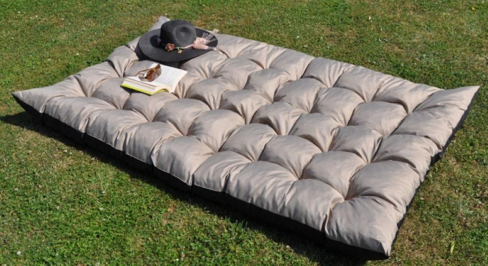 Rattani Sitzkissen Gartenmatraze Maxi 180x115 cm Gartenkissen, Outdoor Maxi Garten Kissen – Bild 2 von 2