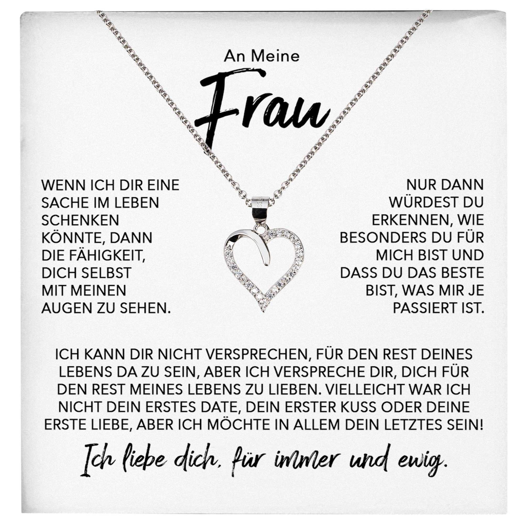 Schmuckset Ehefrau Hochzeitstag Valentinstag Ich Liebe Dich Geschenk Halskette