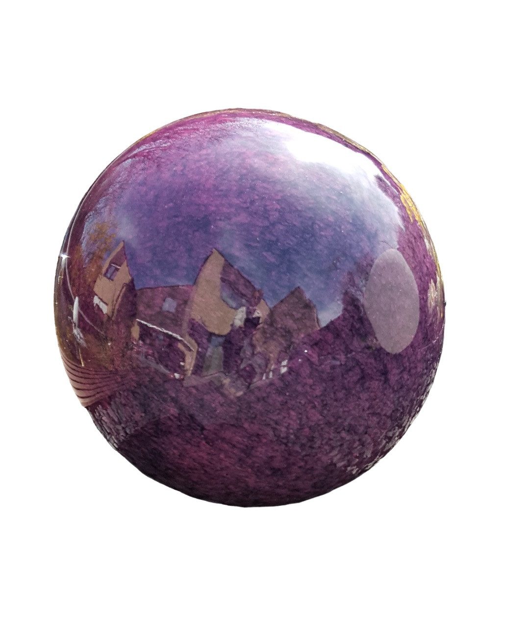 Jürgen Bocker - Gartenambiente Dekokugel Dekorationskugel Edelstahl violett 10 und 15 cm Gartendekoration