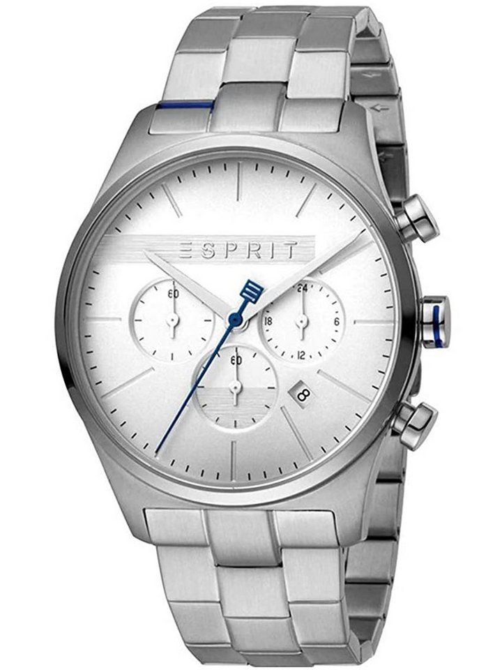 Esprit Chronograph ES1G053M0045 ES1G053M0045, Esprit ES1G053M0045 Chronograph Uhr Herrenuhr Edelstahl Datum silber