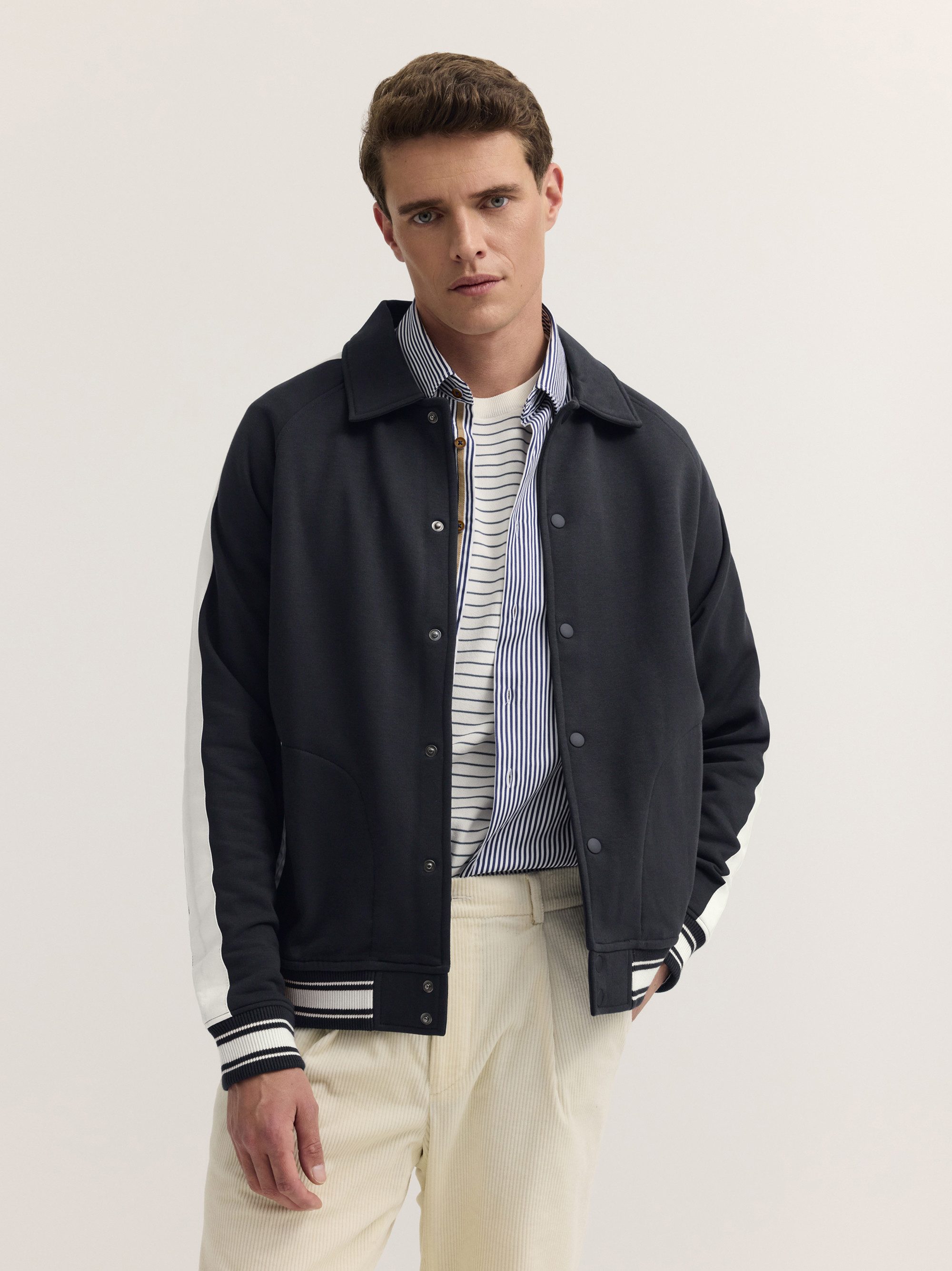 bugatti Sweatjacke Modern Fit Modern Fit College Baumwollmix
