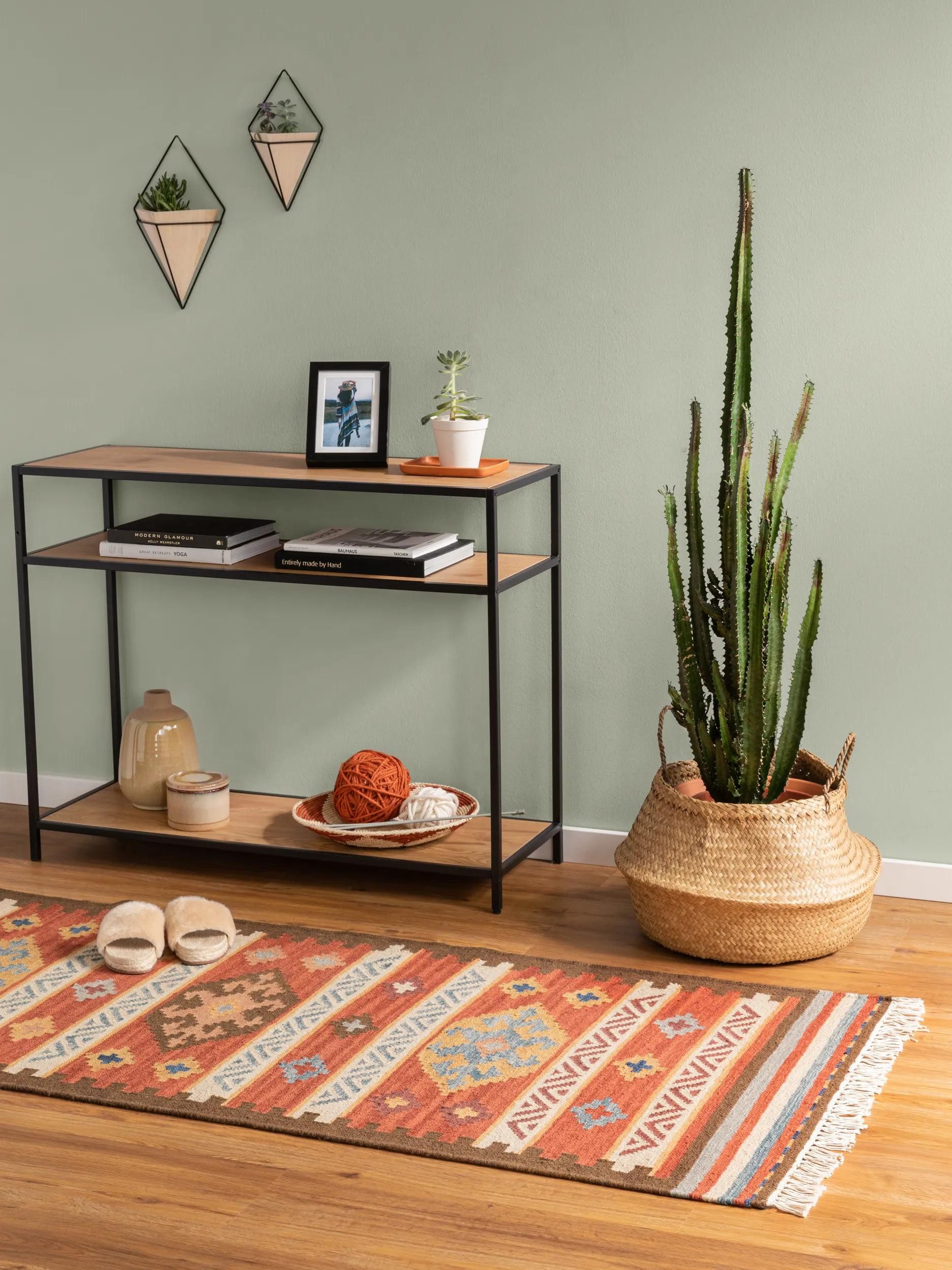 benuta Teppich Zohra, rechteckig, Höhe: 5 mm, Teppich Wohnzimmer, Schlafzimmer, Esszimmer, Flur, Kunstfaser, Cozy