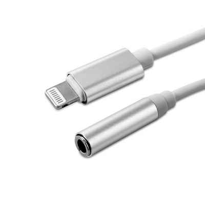 EAXUS 8pin Kopfhörer-Adapter - für iPhone & iPad Audio-Adapter 8 Pin für iPhone/iPad/iPod zu 3,5-mm-Klinke, 13 cm, Ohrhörer Adapter