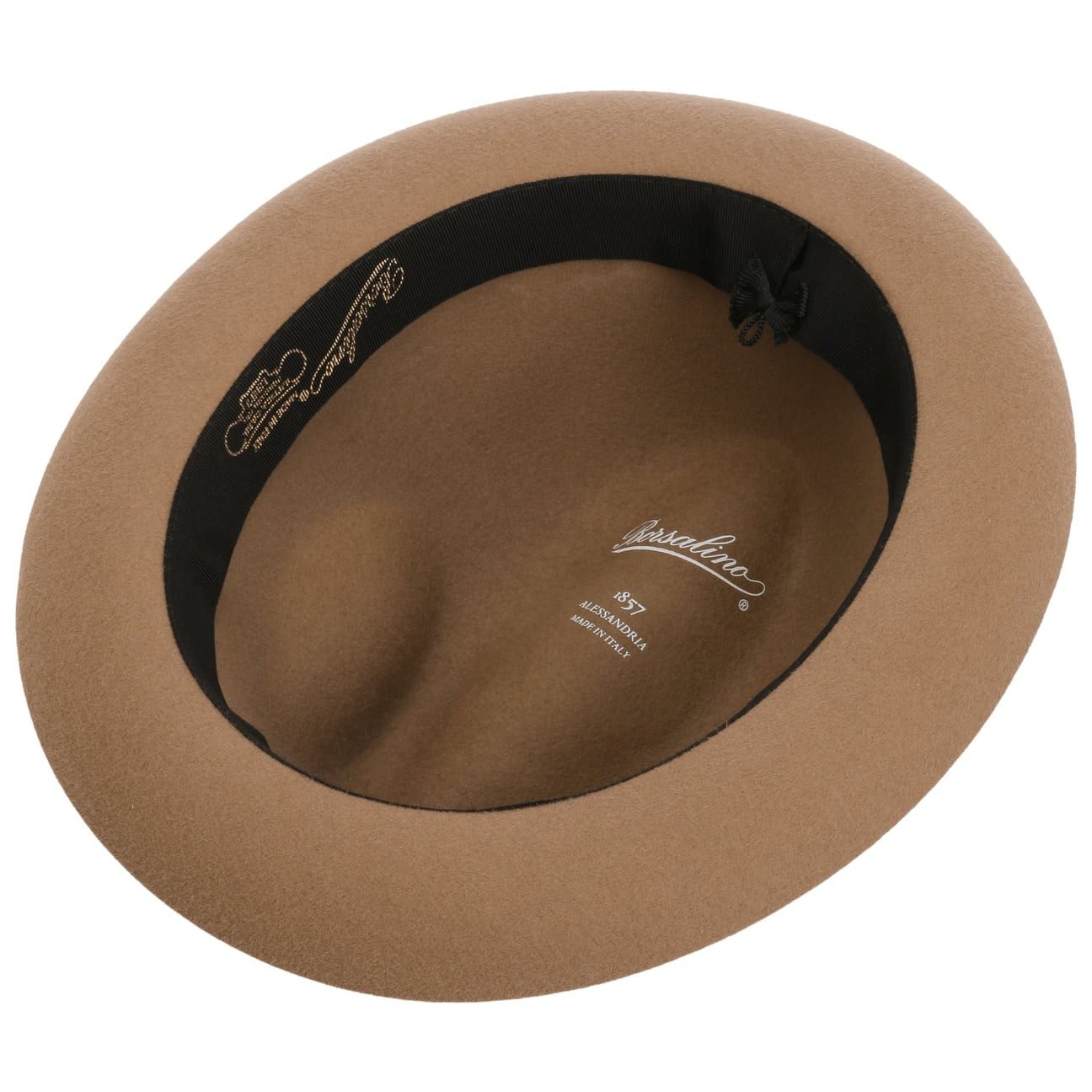 Borsalino Trilby (1-St) Fedora mit Ripsband, Made in Italy