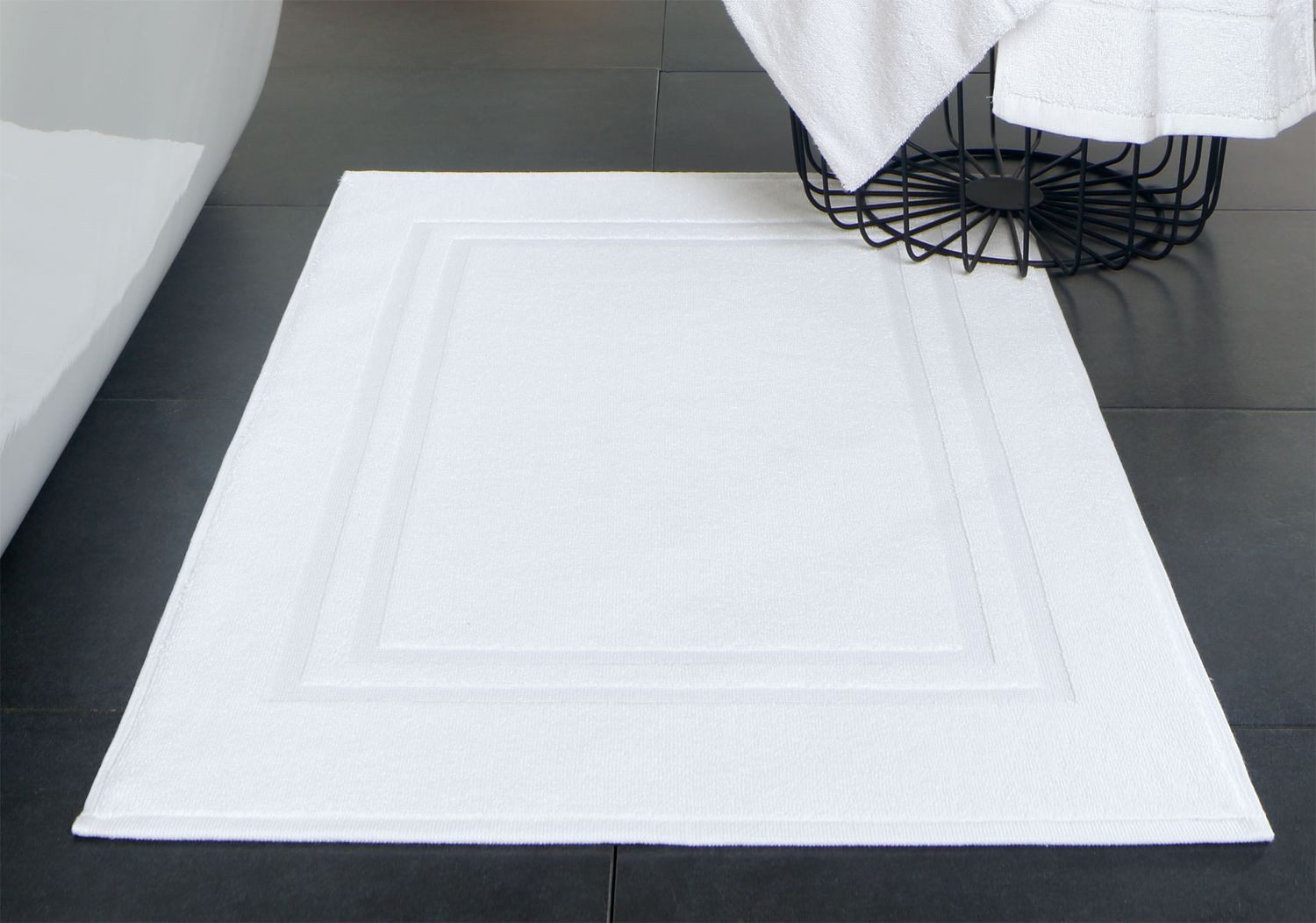 texpot Badematte Hoch-Tief doppelte Rahmenborte 800 günstig online kaufen