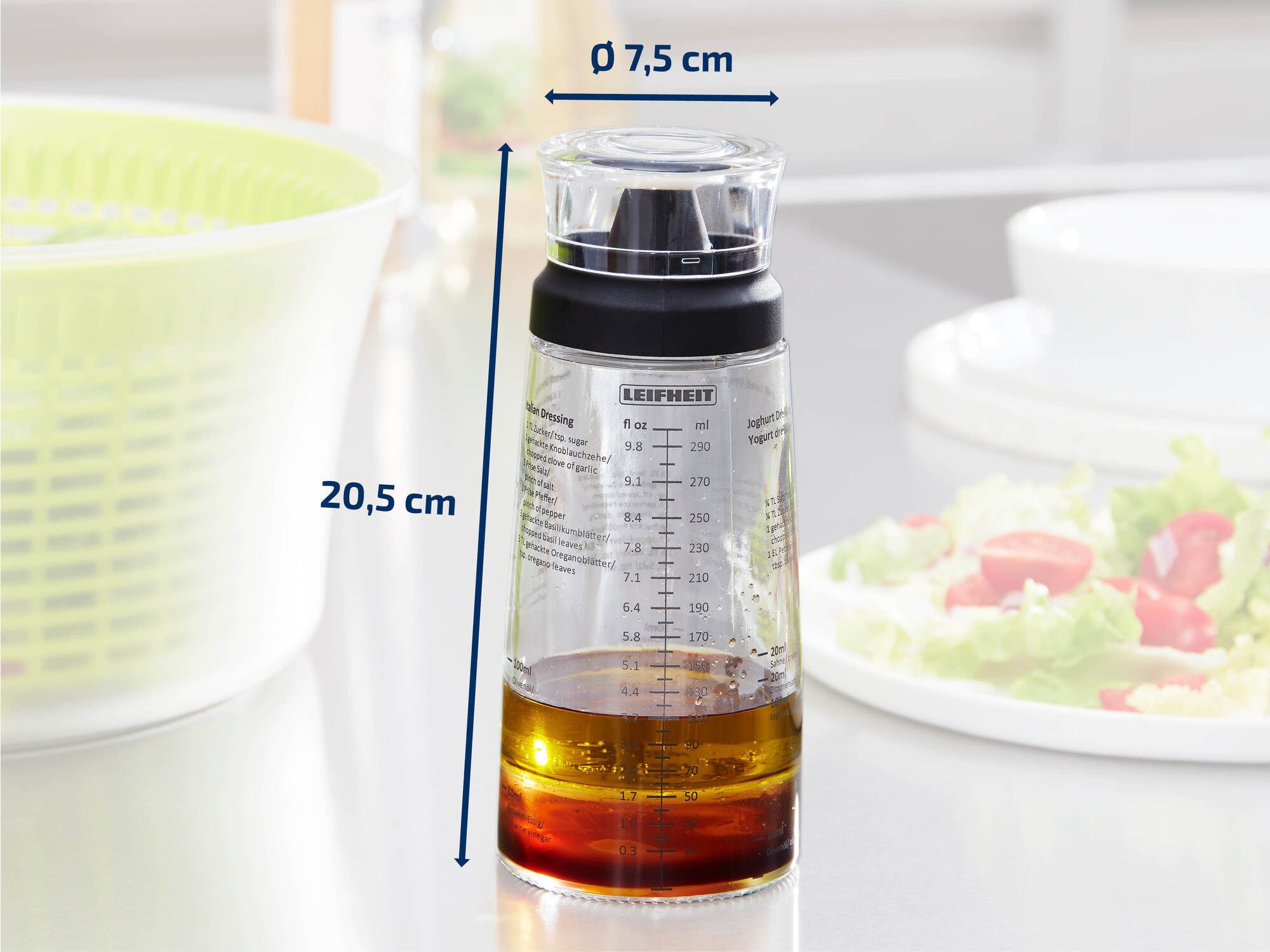 Leifheit Dressing Shaker LEIFHEIT Salat Dressing Shaker Salatsauce – Bild 5 von 5