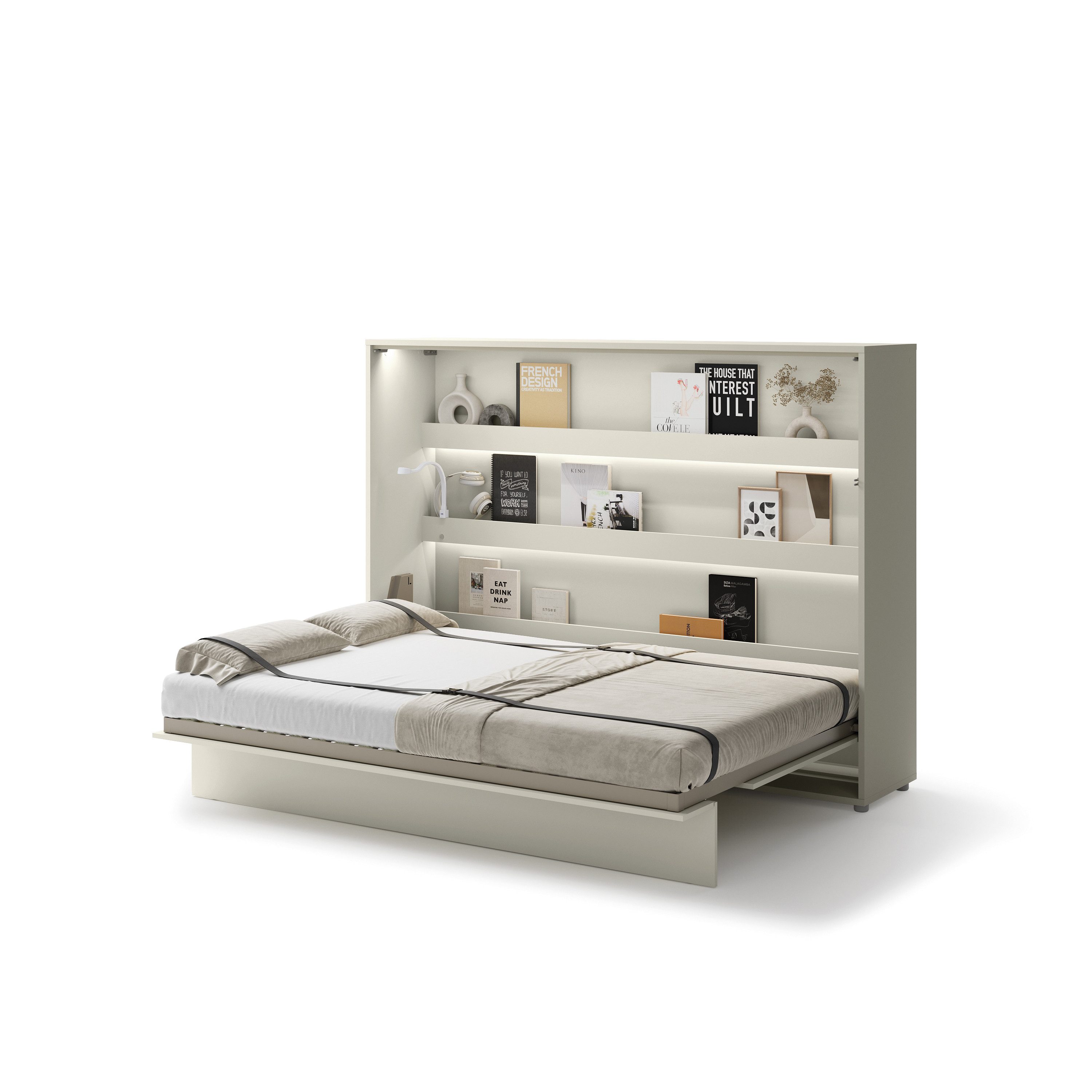 yourhouse24 Schrankbett Bed Concept BC-04 140x200 Schrankbett Horizontal Gästebett Kashmir