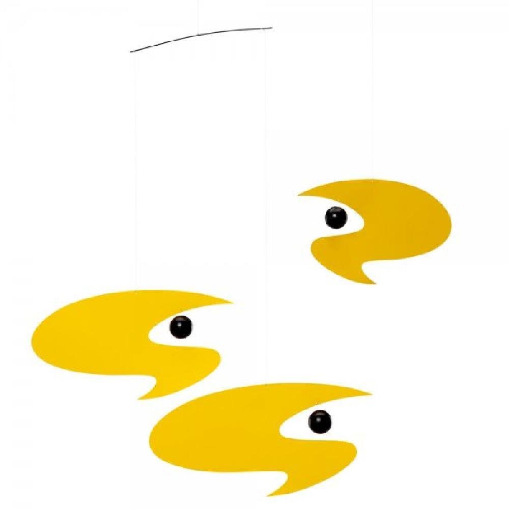 Flensted Mobiles Skulptur Mobile Stella Nova Gelb