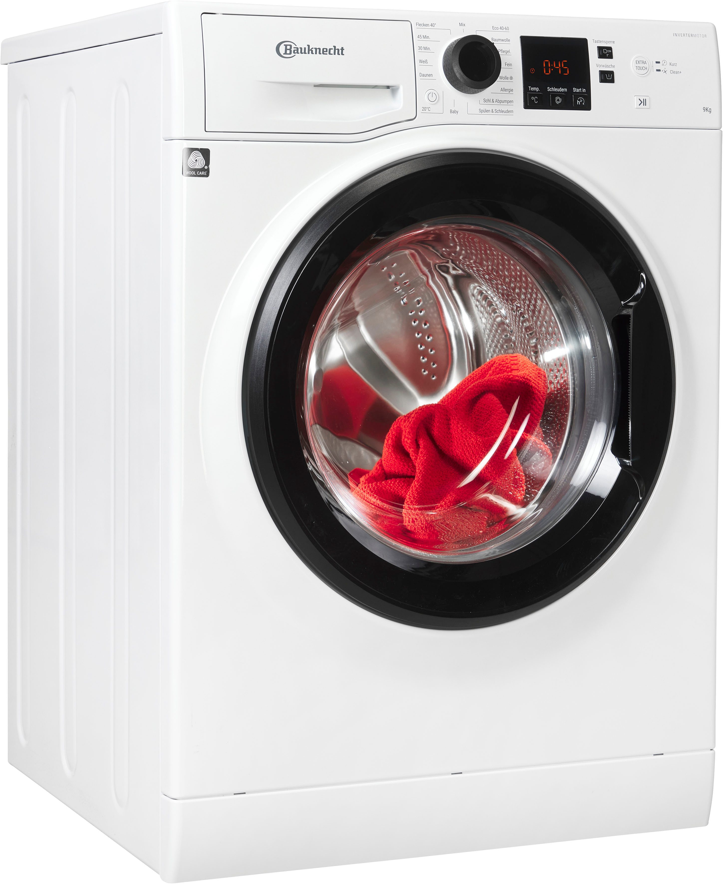BAUKNECHT Waschmaschine WAM 914 A, 9 kg, 1400 U/min, Flecken 40° - entfernt mehr als 100 Flecken bei nur 40 °C