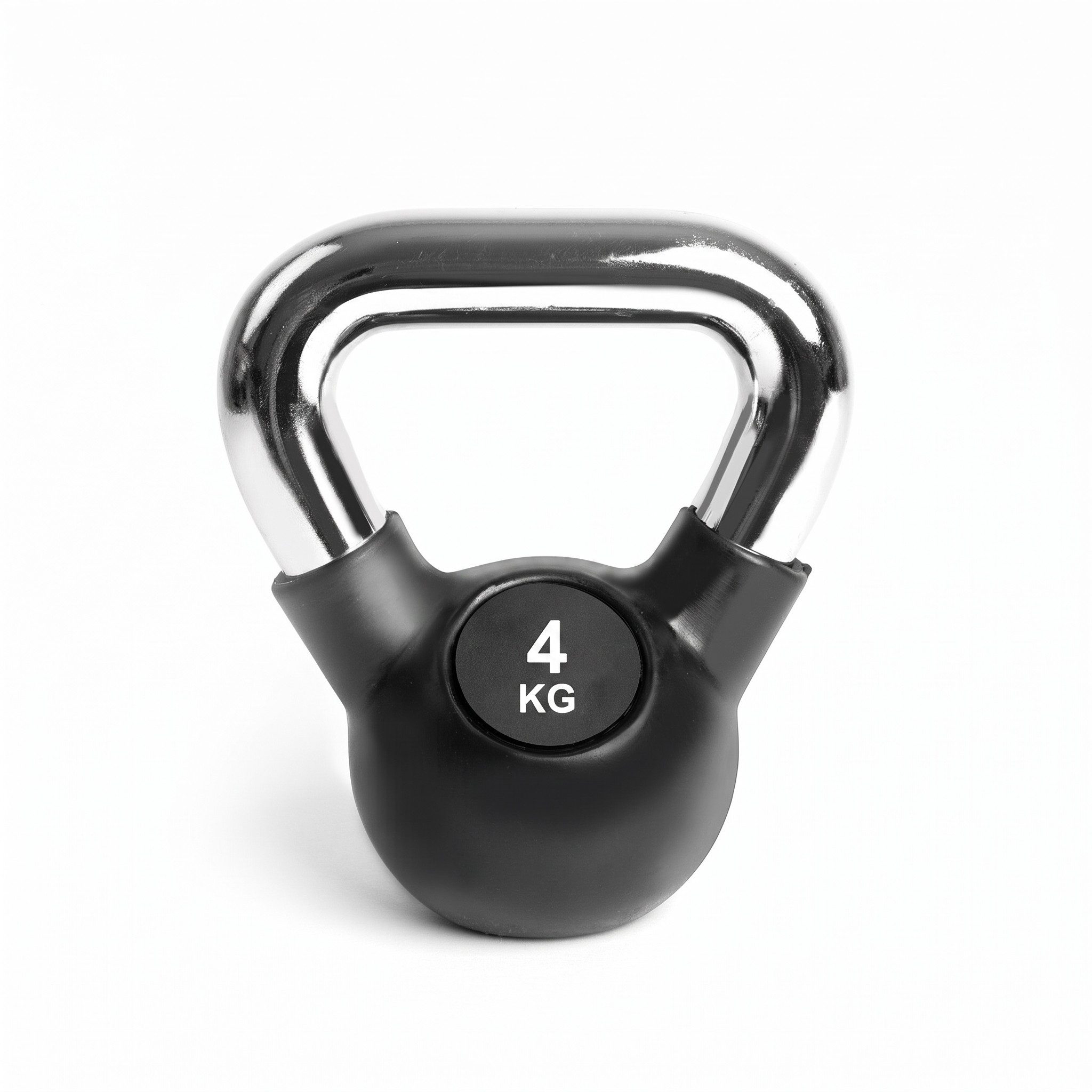 Black Snake Kettlebell Chrom Kugelhantel Schwunghantel Muskelaufbau Kraftausdauer Home Gym, (4 kg), bodenschonend gummiert, verchromter Griff, kippsichere Standfläche