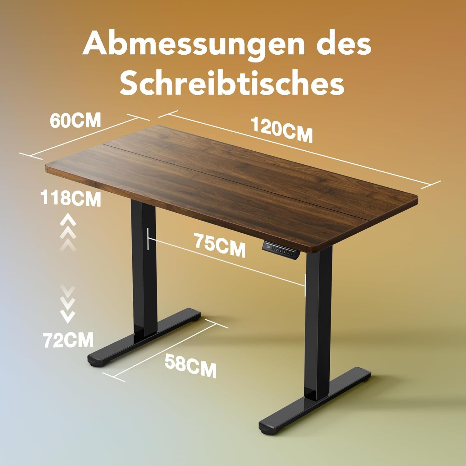 Huanuo Schreibtisch Elektrisch Höhenverstellbarer Schreibtisch günstig online kaufen